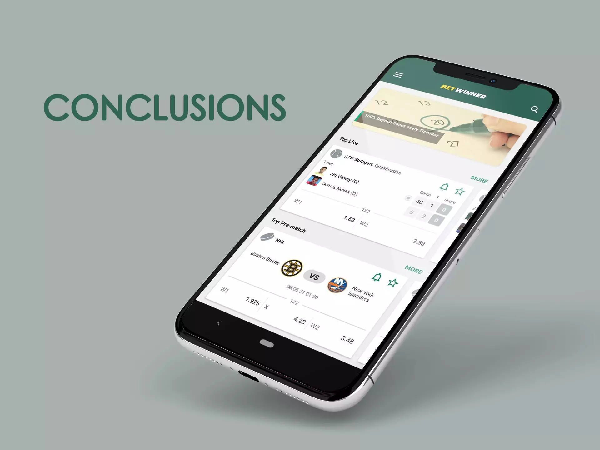 Explore the conclusion of the Betwinner app for Indian users.