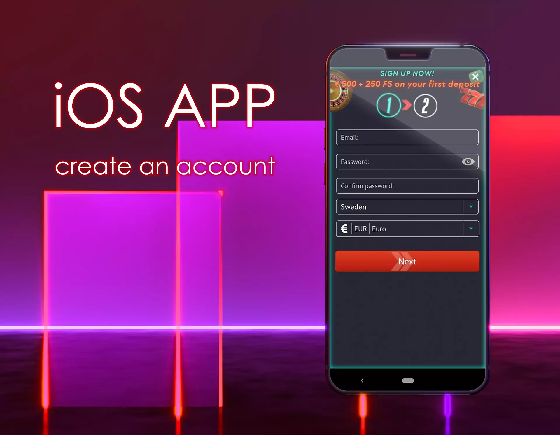 Run the app and sign in, or create an account if you haven't done it yet.