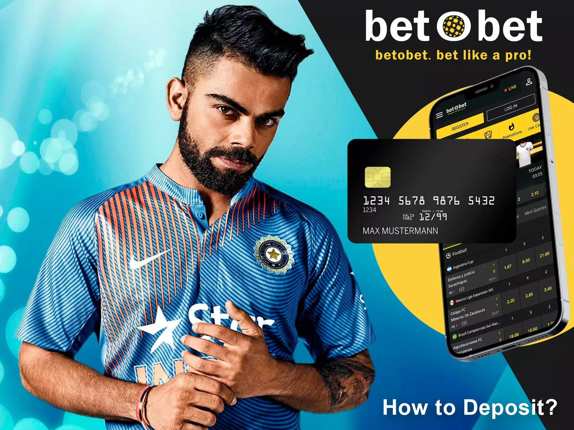 Betobet supports popular deposit methods in India.