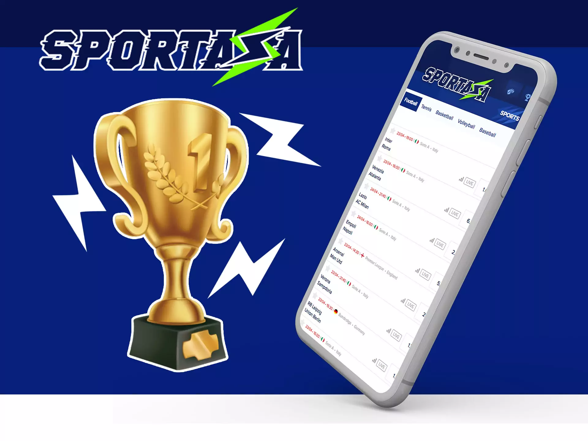 Bet on various sports at Sportaza.