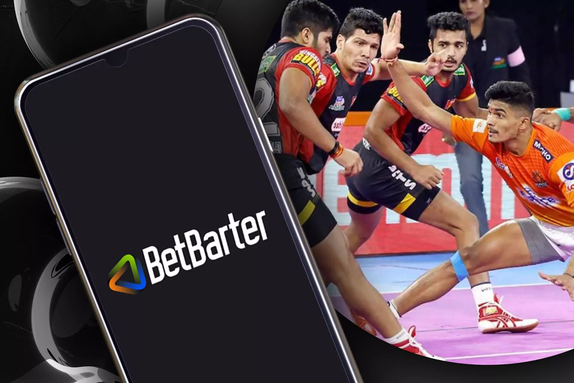 Kabaddi betting avialable in the Betbarter app.