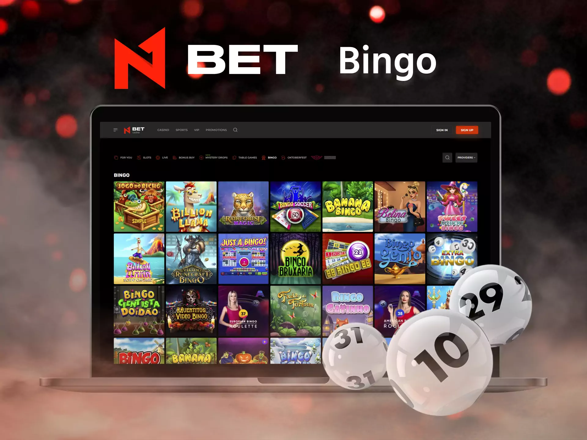 Play bingo at N1Bet.