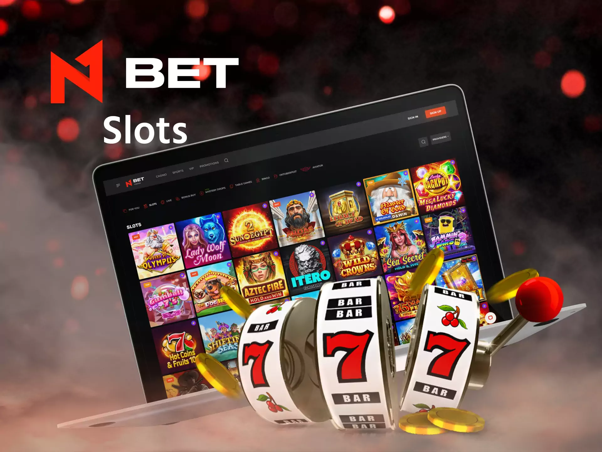 Play slots at N1Bet.