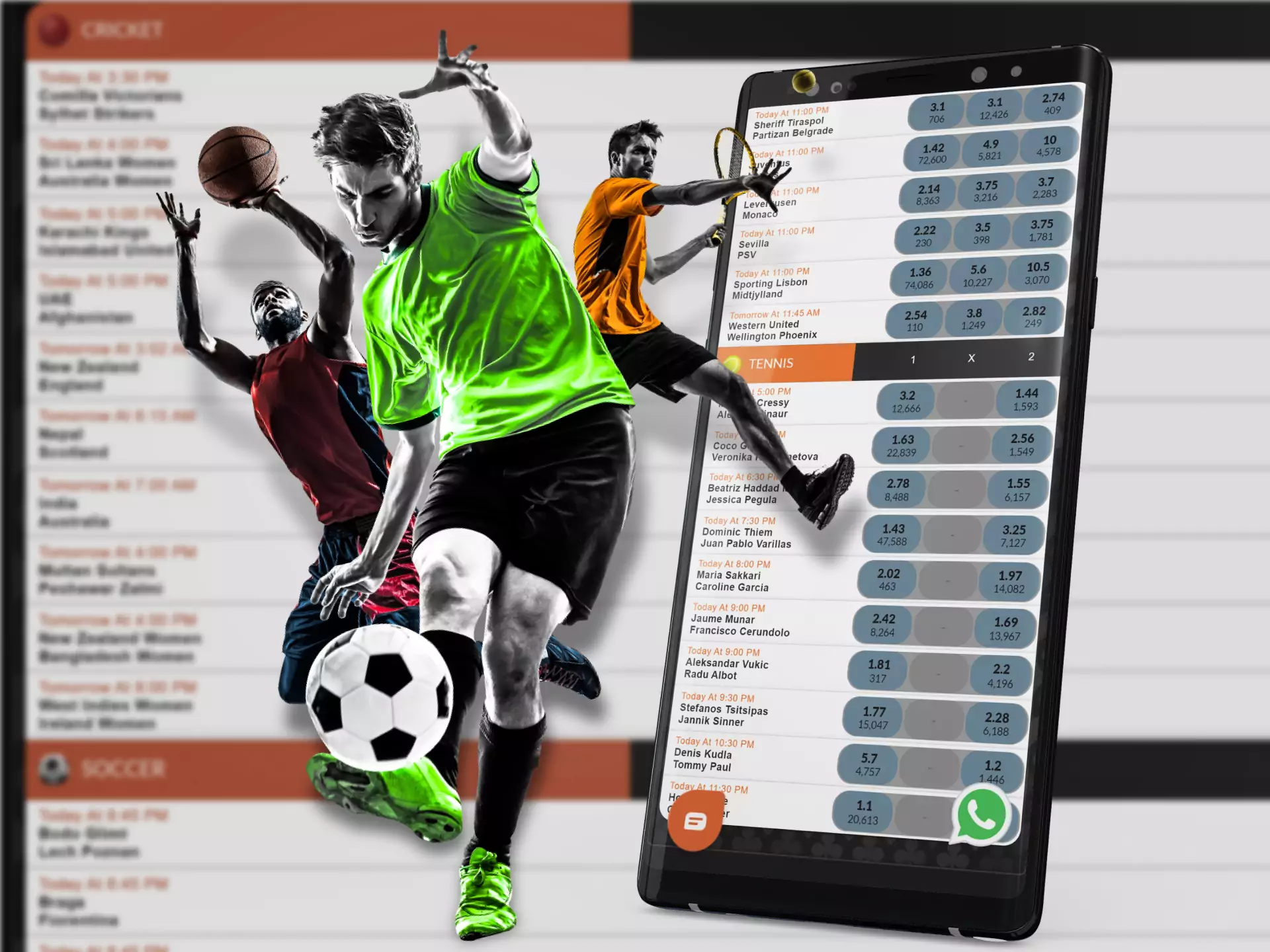 In the Fairplay app, you can set conditions and bet on fantasy sports.