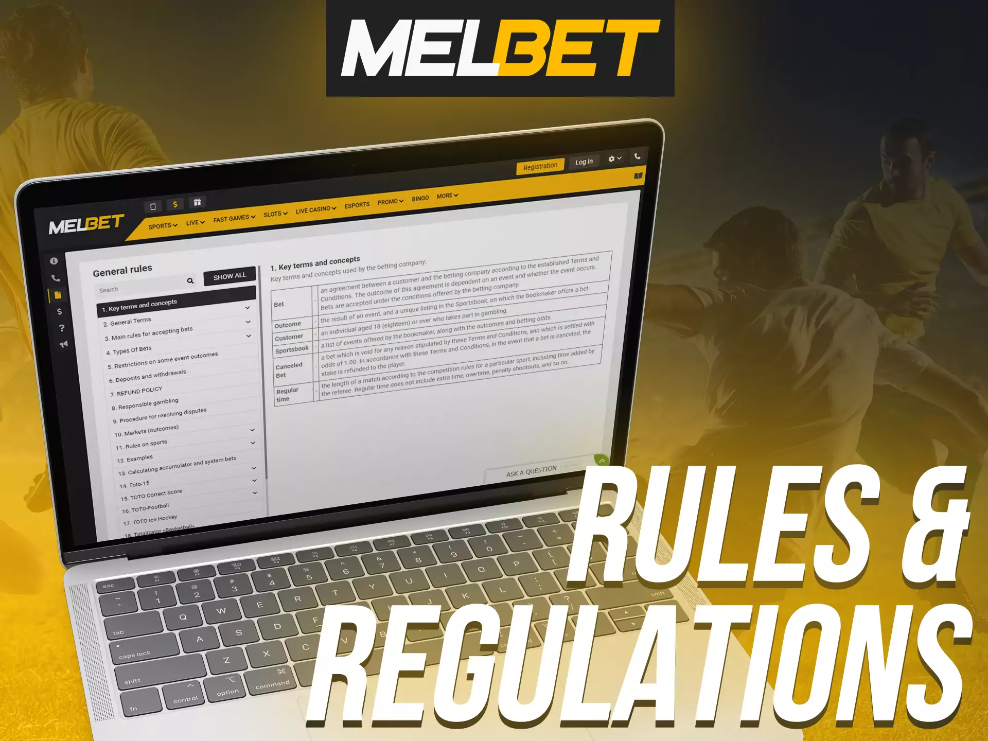 Follow Melbet rules for better betting quality.