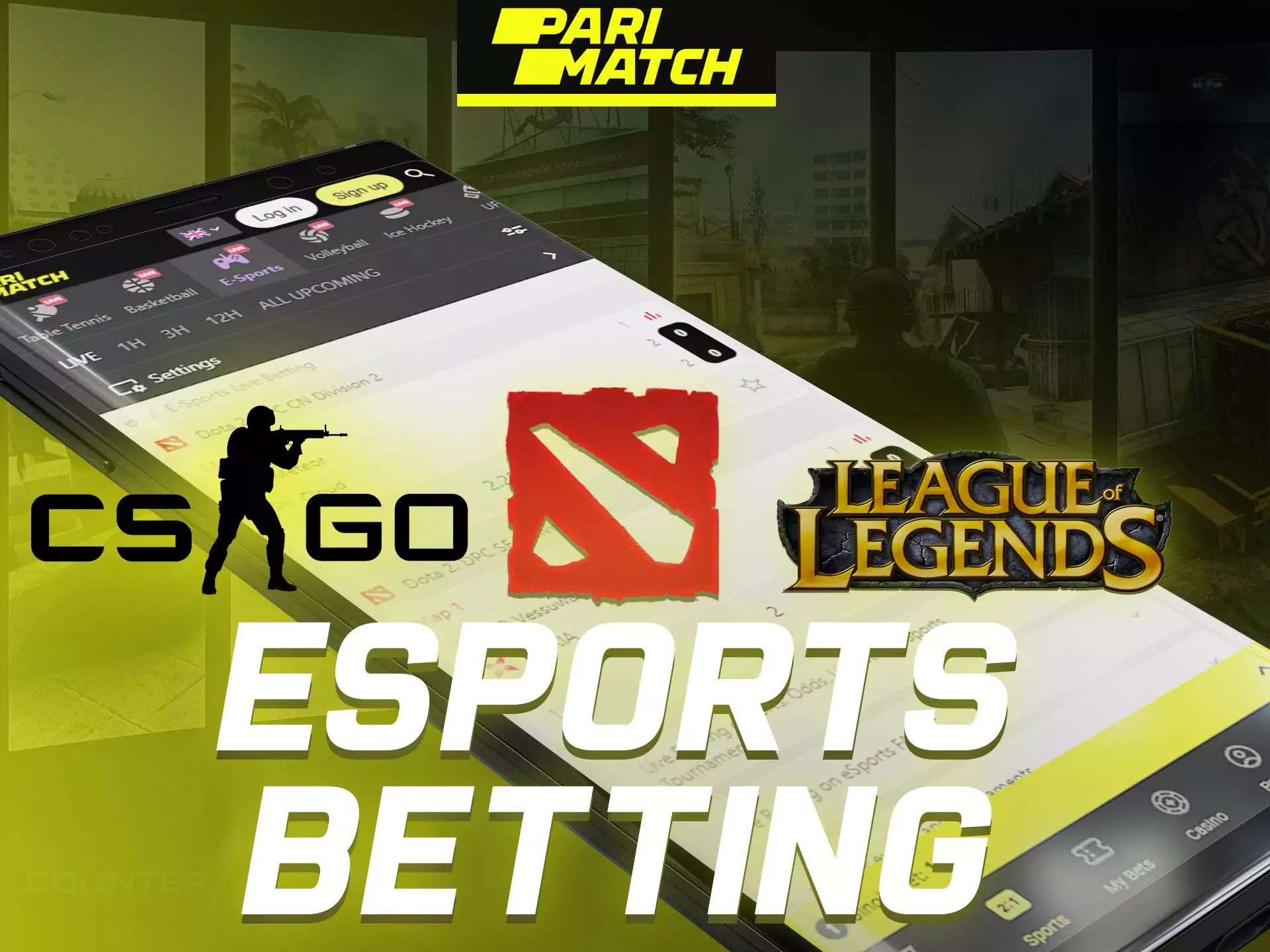 Bet on best esports teams using Parimatch app.