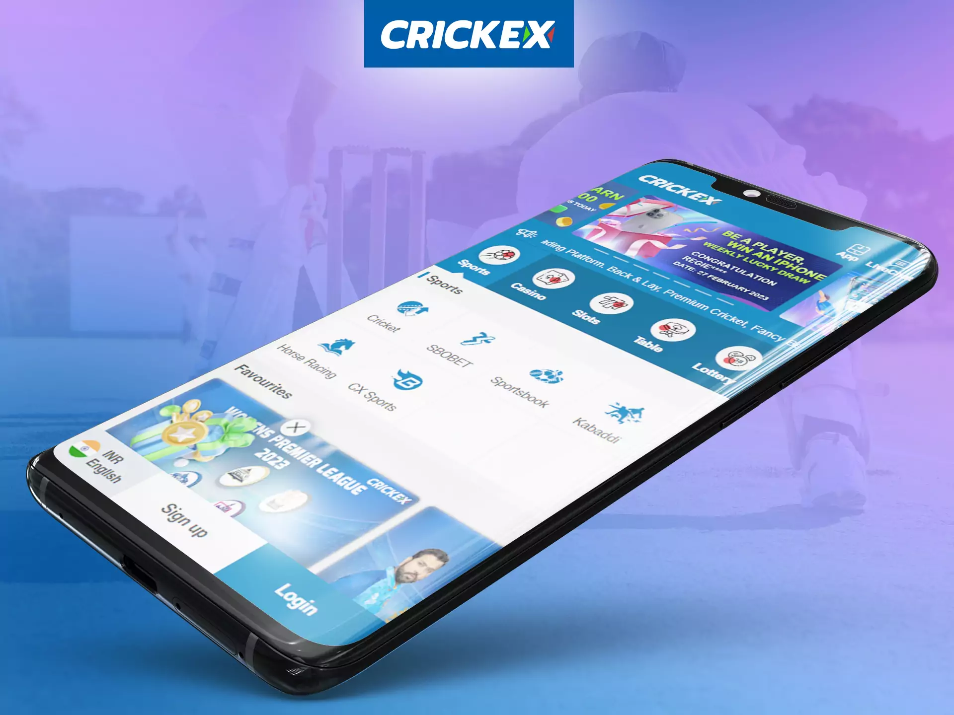 Crickex has a user-friendly mobile website.