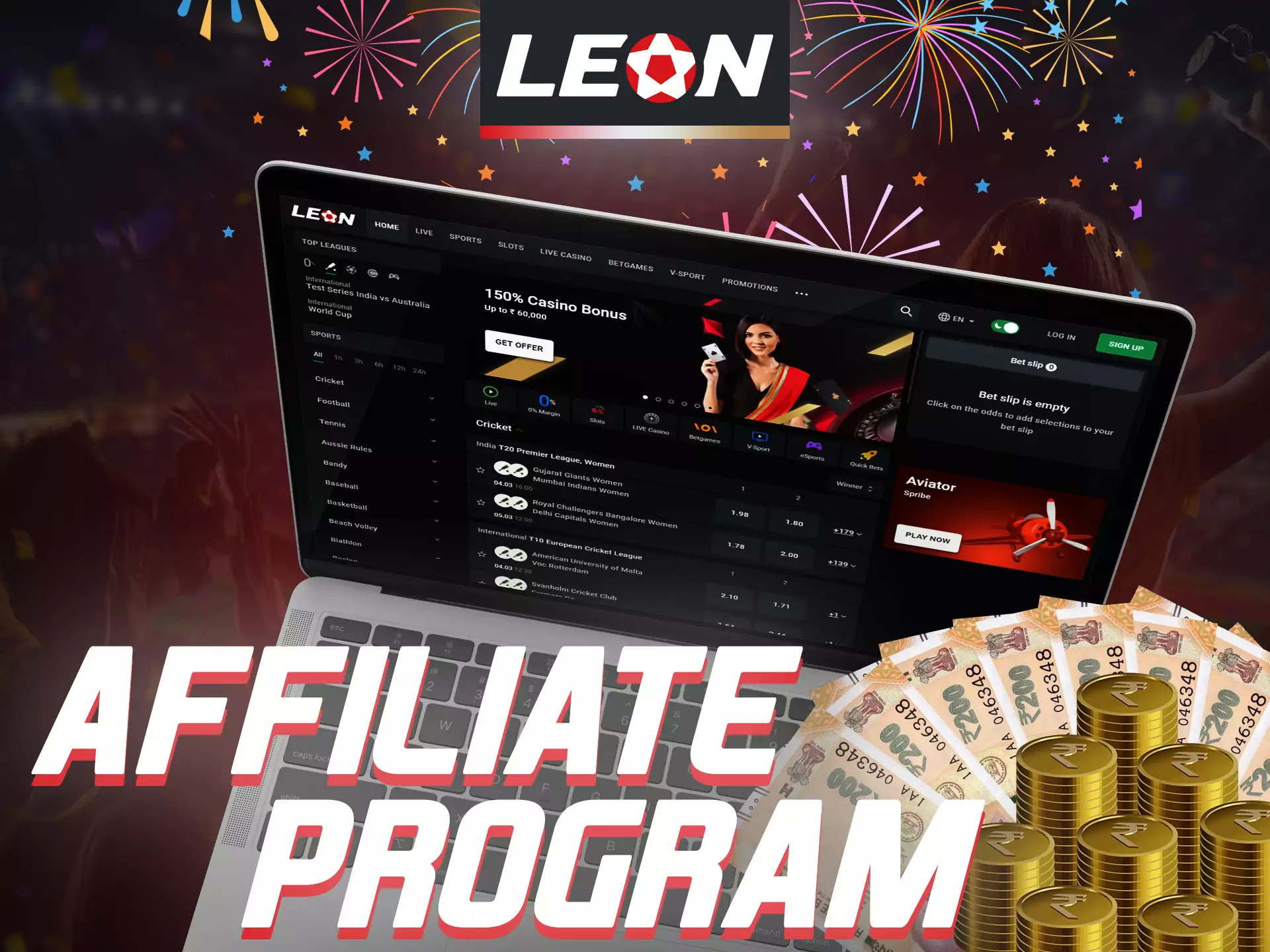 You can join a very profitable affiliate program at Leonbet.