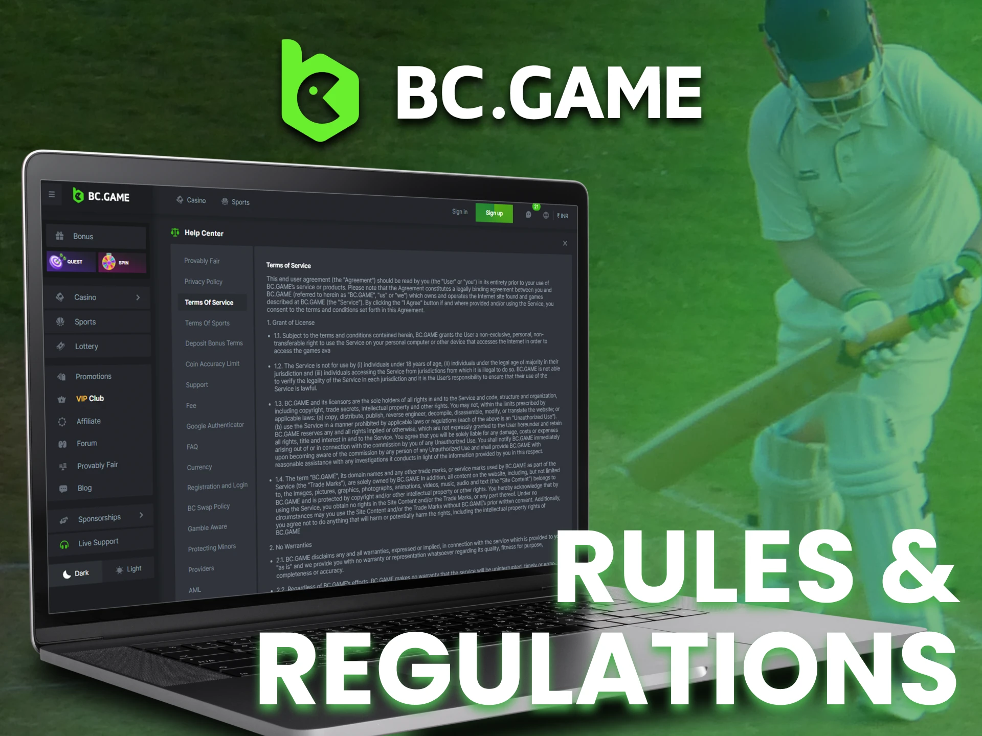 Read BC Game rules before making bet.