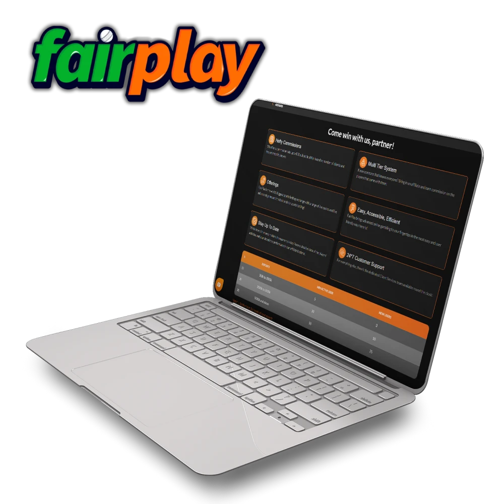 Invite your friends in Fairplay affiliate program.