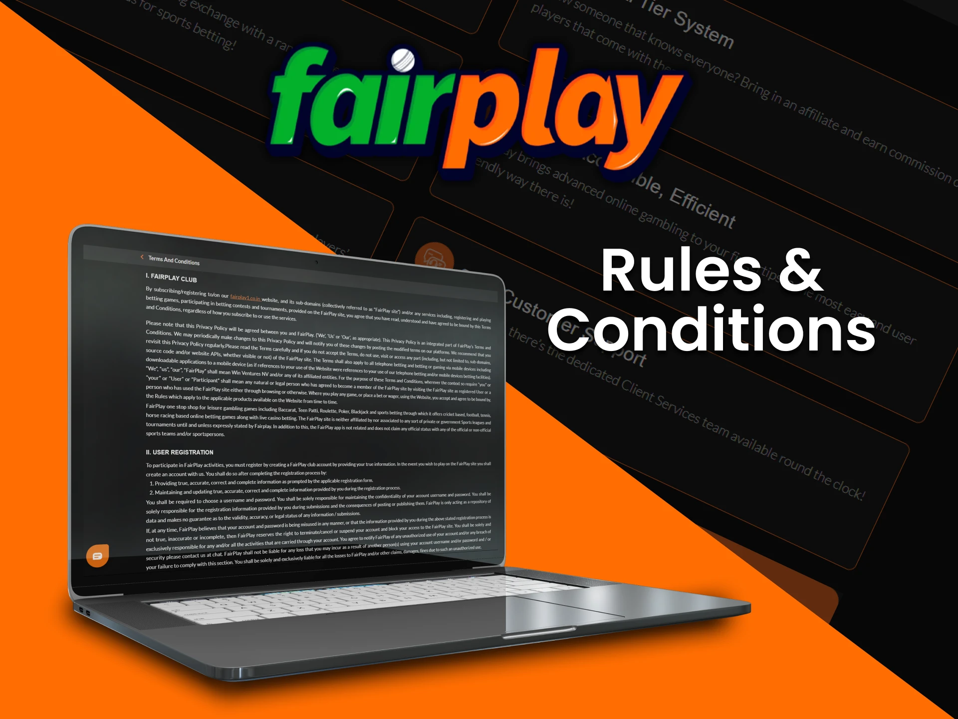 Follow all of the Fairplay affiliate program rules.