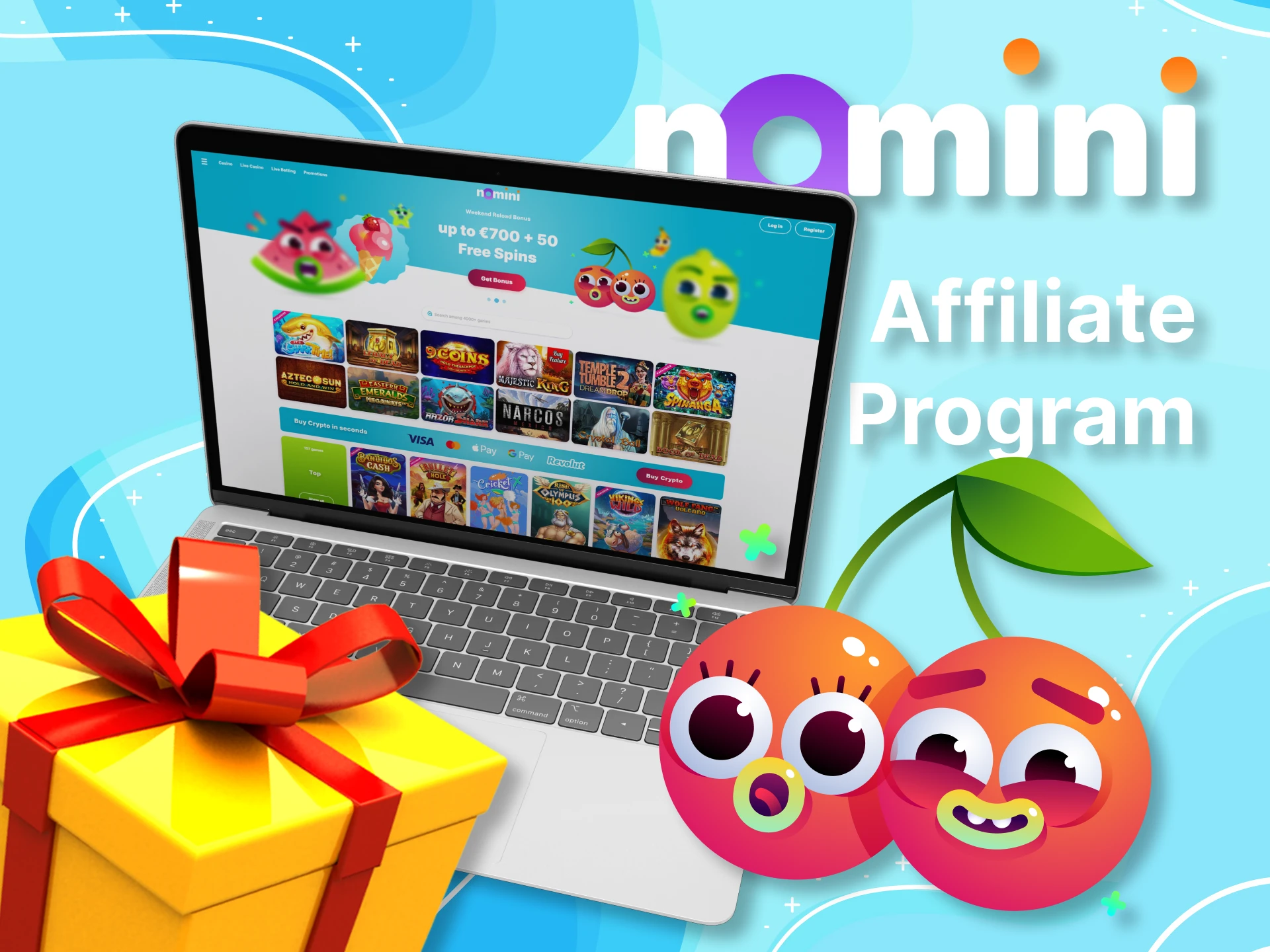 Join Nomini's profitable affiliate program.