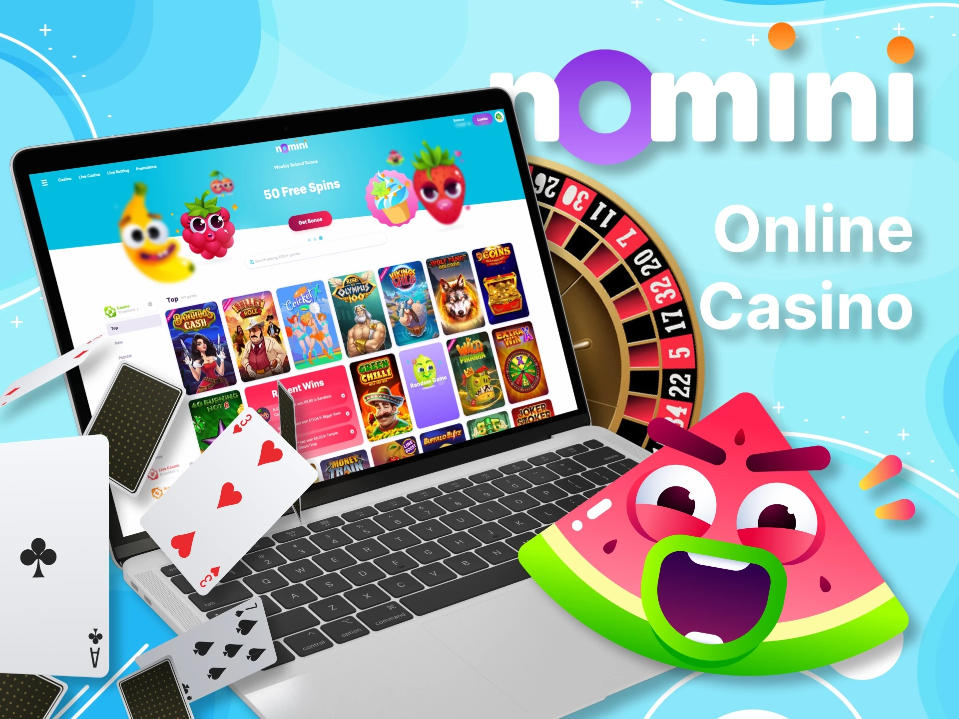 Play at the online casino with Nomini.