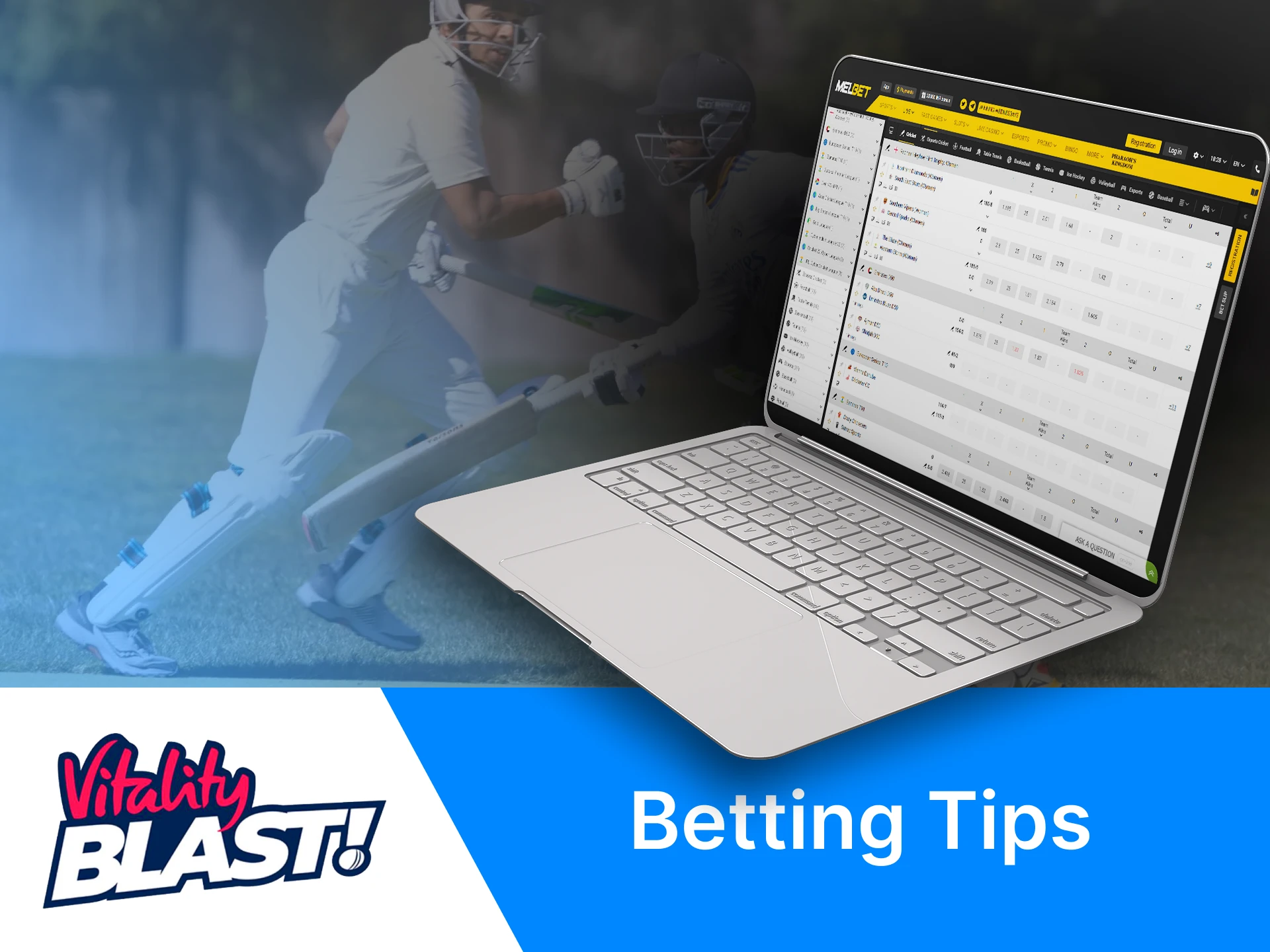 Follow our tips to get the highest profit from betting on the T20 Blast matches.