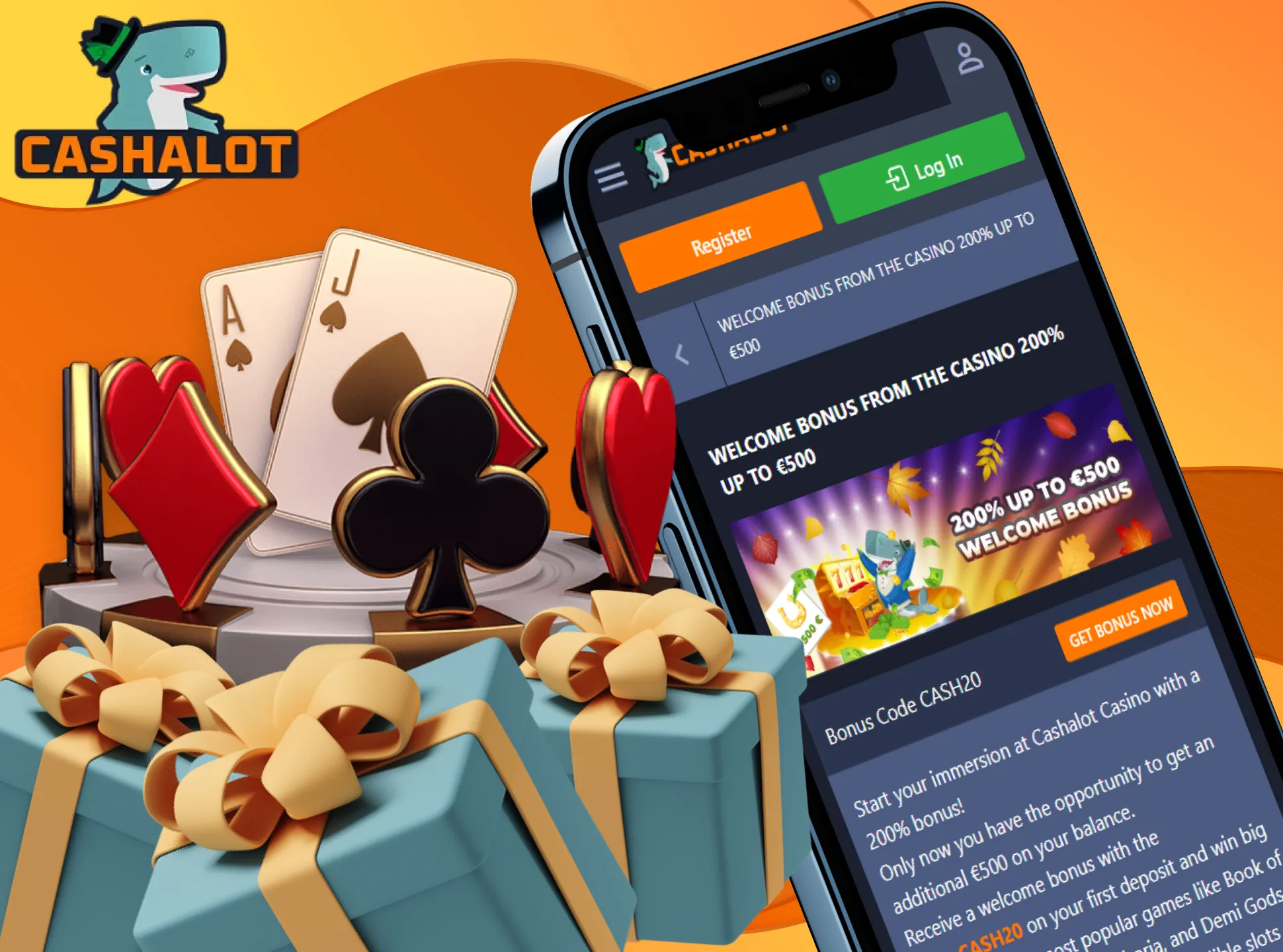 Play different Cashalot casino games and claim your casino bonus.