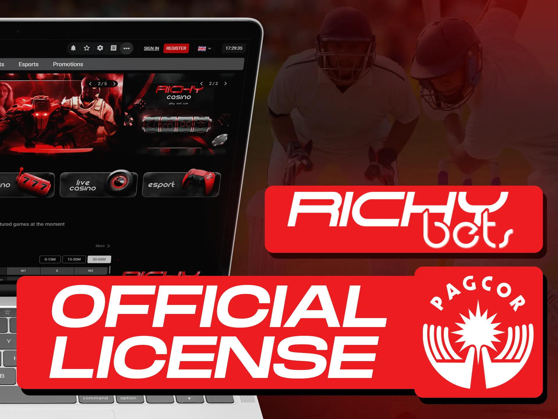 Richybets is a licensed betting company.