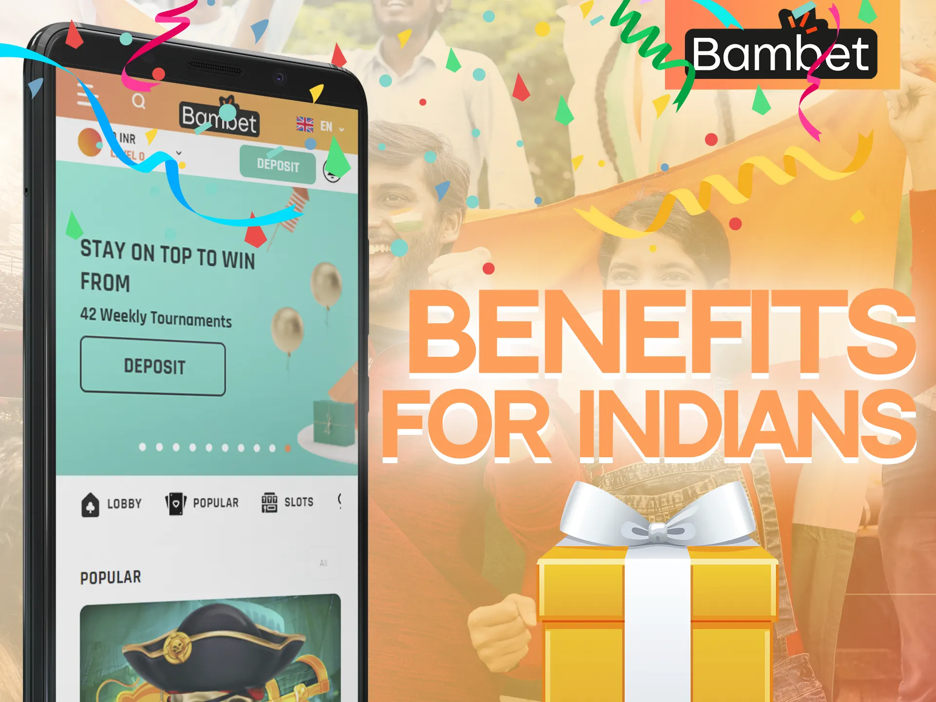 The Bambet app has many bonuses and benefits for players.