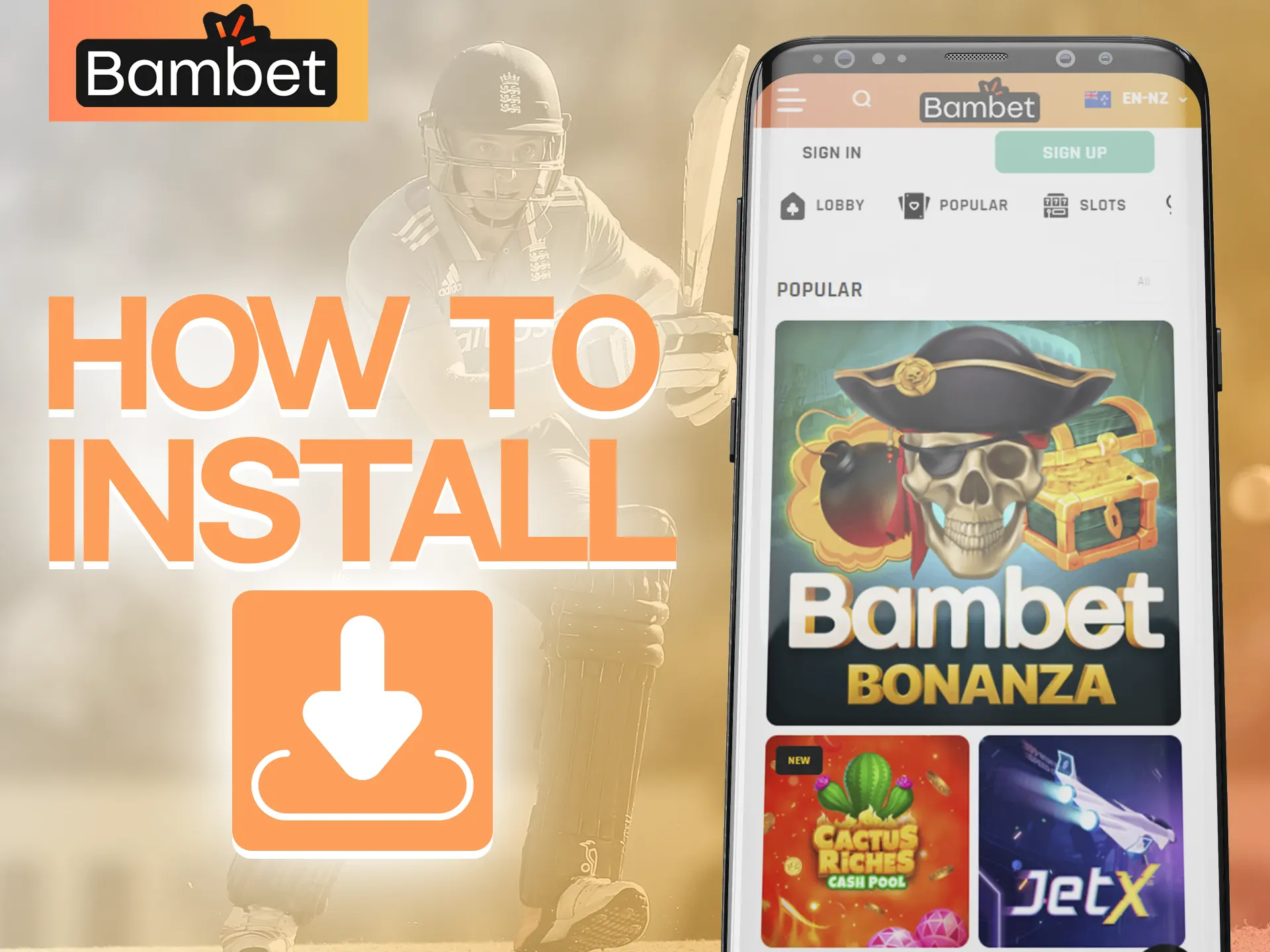 Install the Bambet app with these instructions.