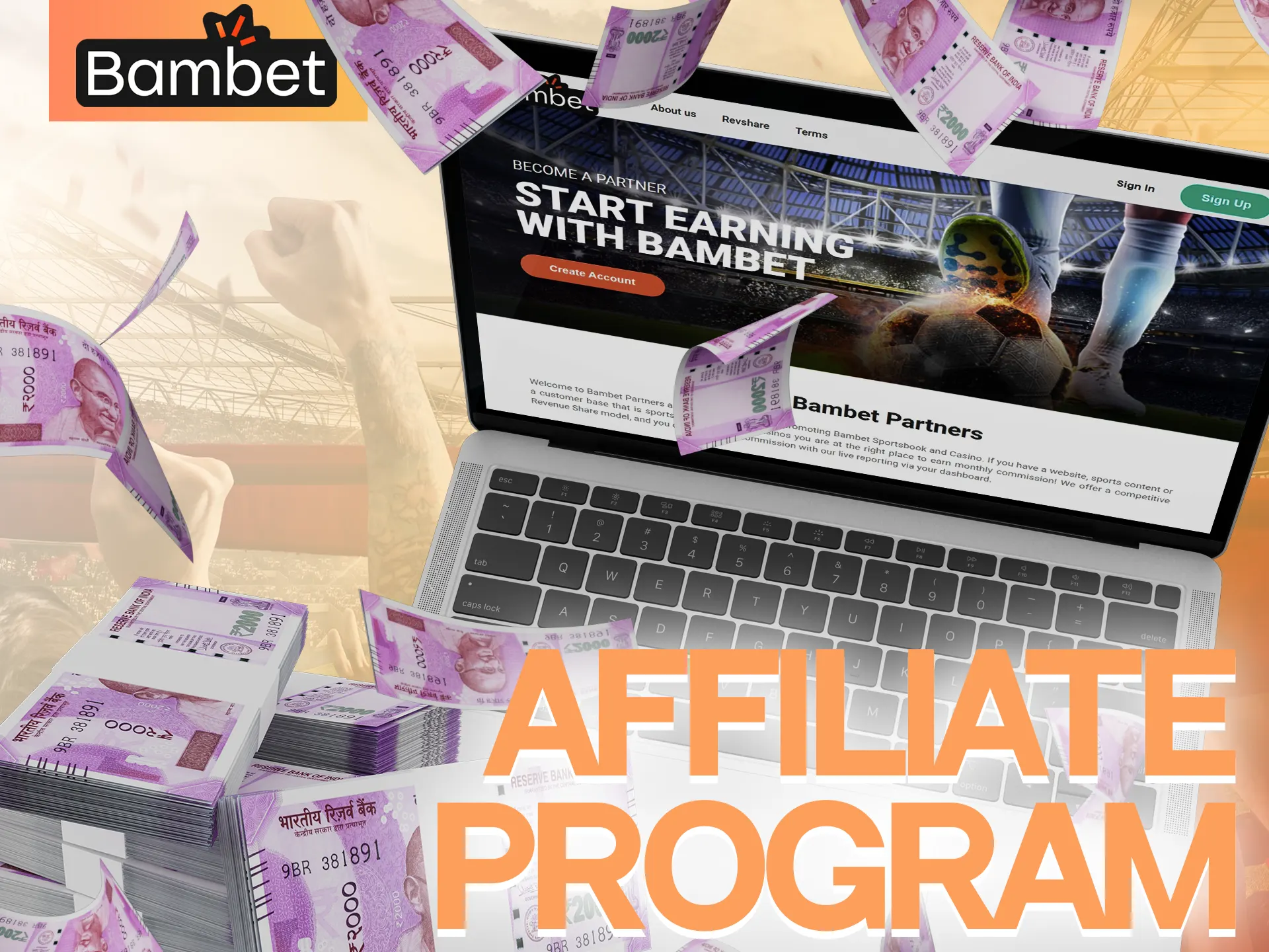 Join Bambet's lucrative affiliate program.