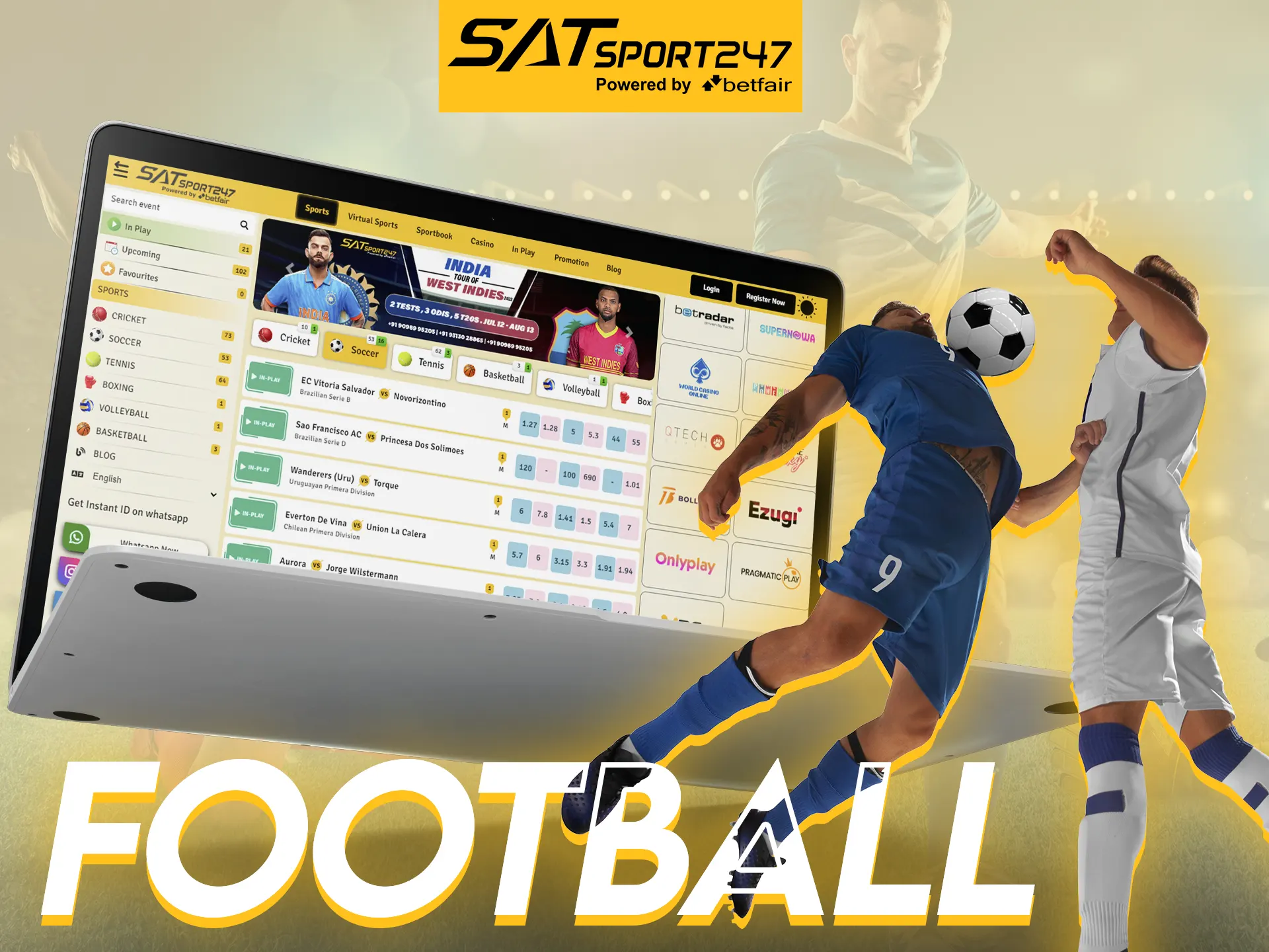 Bet on football at Satsport247.