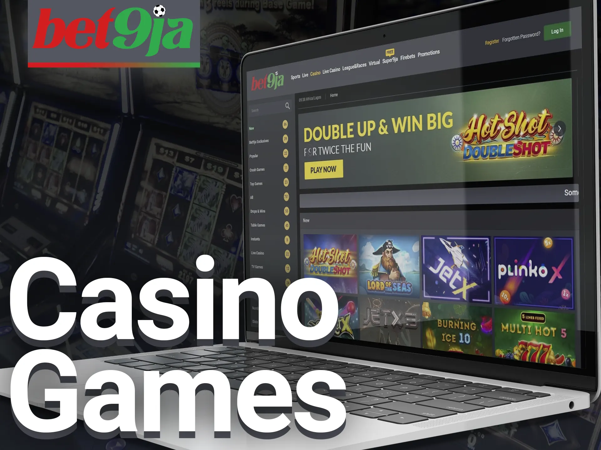 Play a variety of games at bet9ja casino.