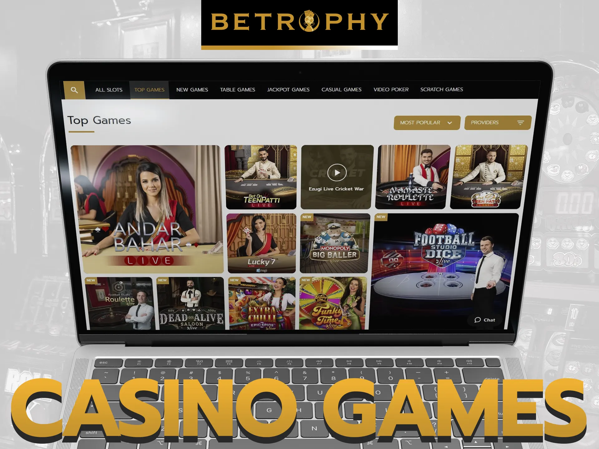 Play any games you want at Betrophy Casino.