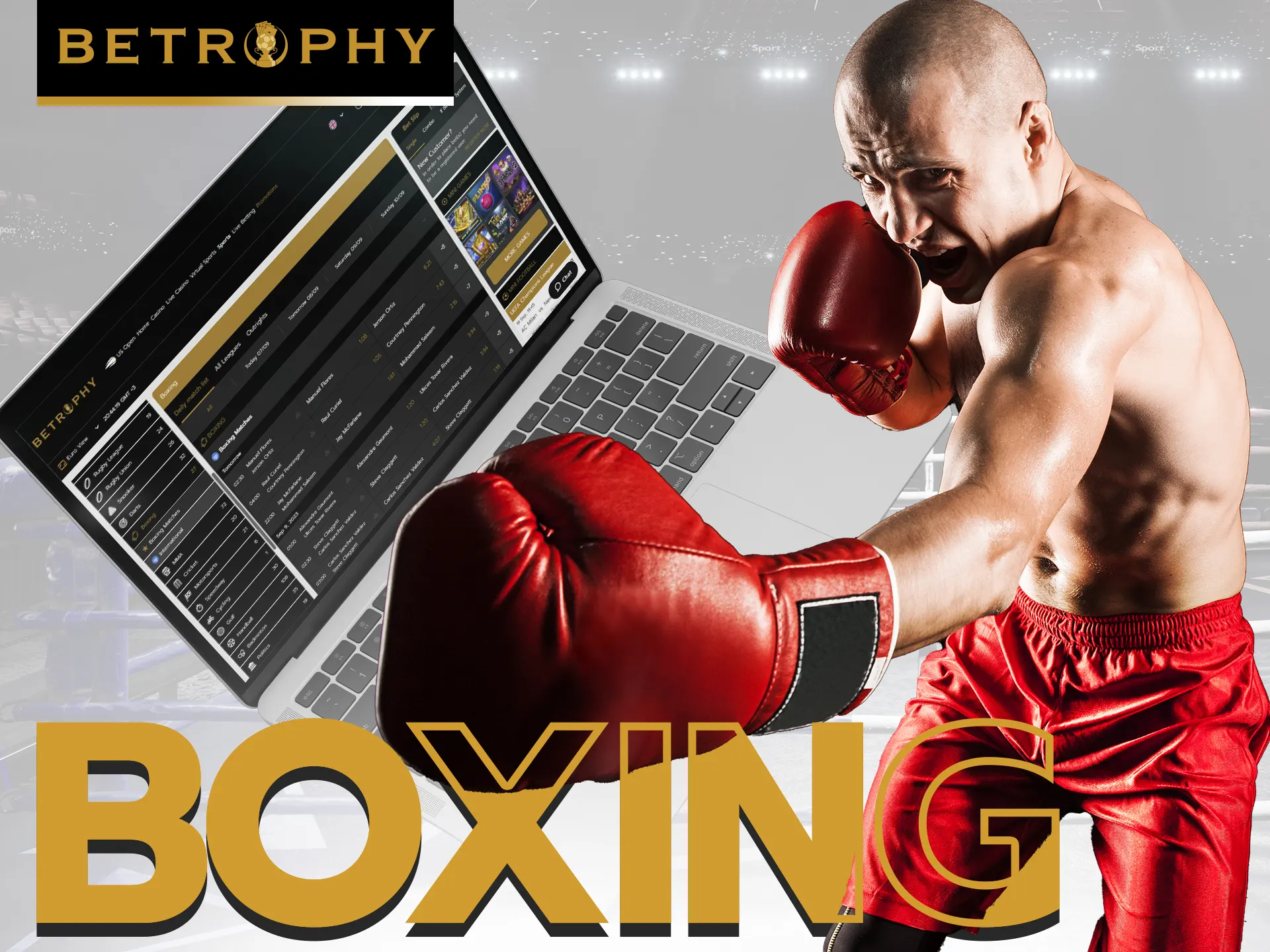 Place your bets on boxing with Betrophy.