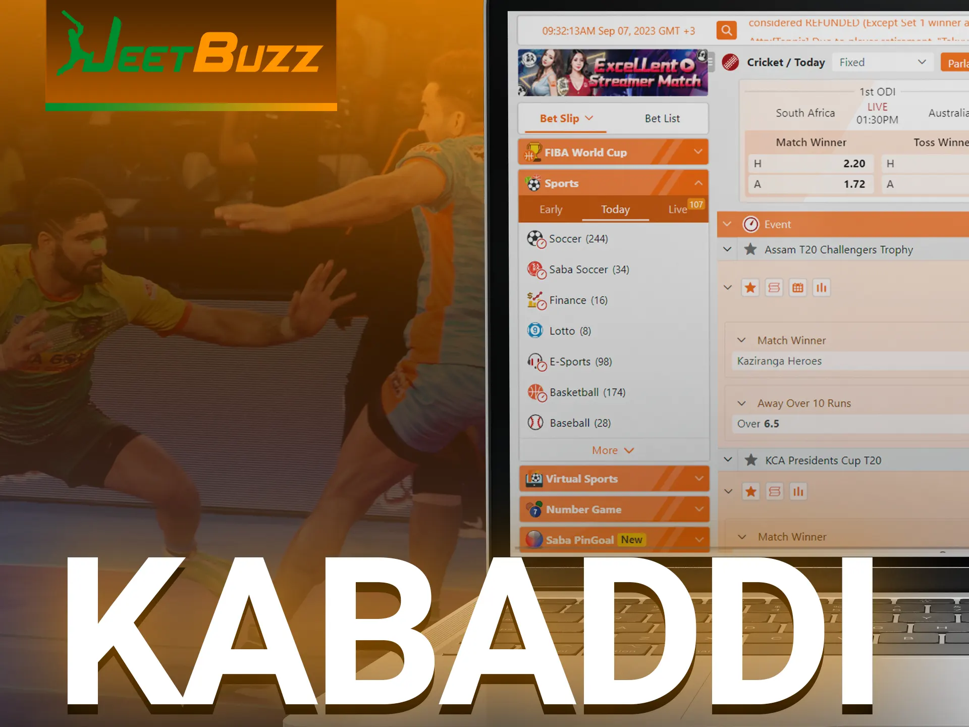 With Jeetbuzz, bet on kabaddi.