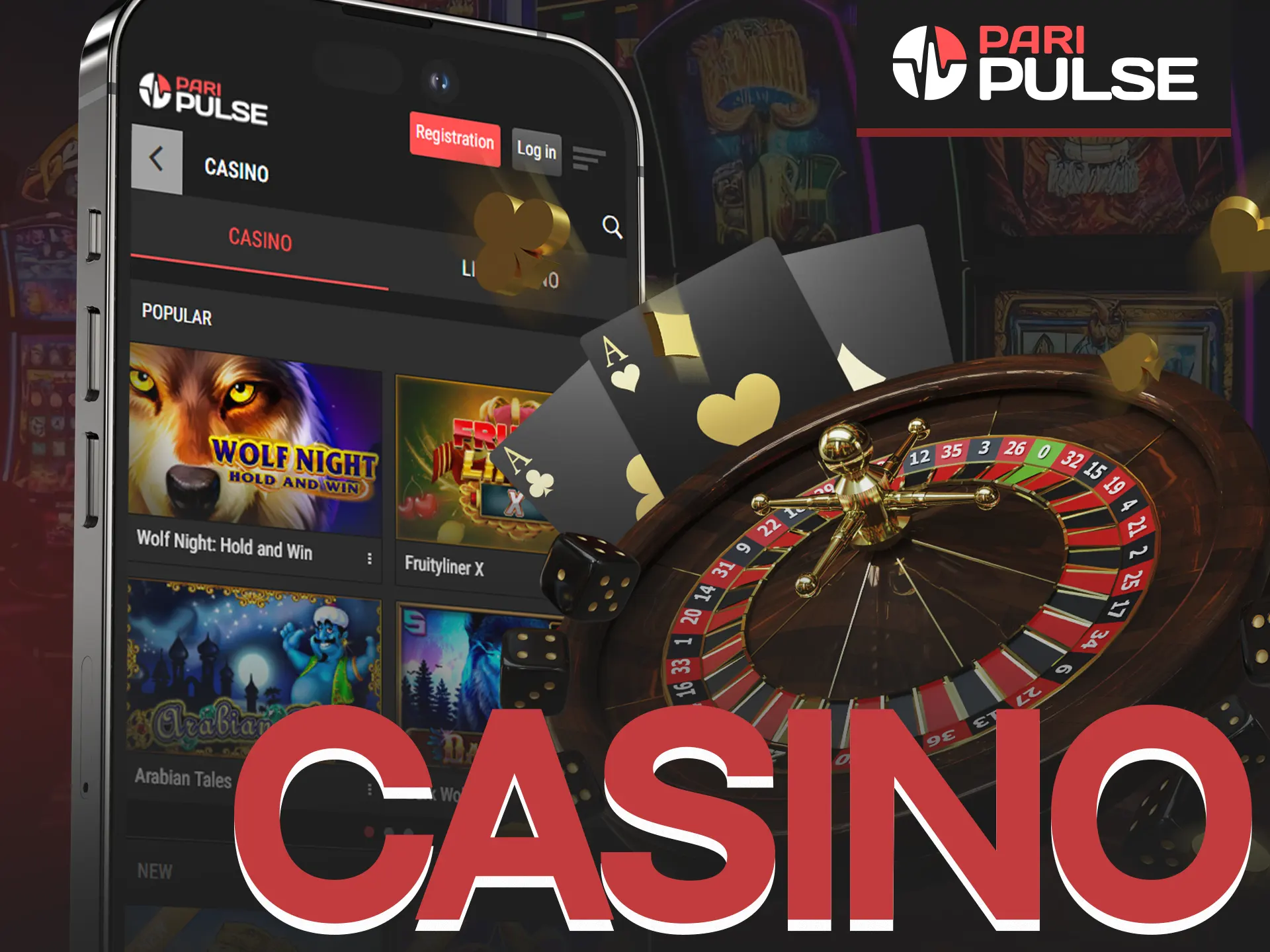 Play online casino with PariPulse app.