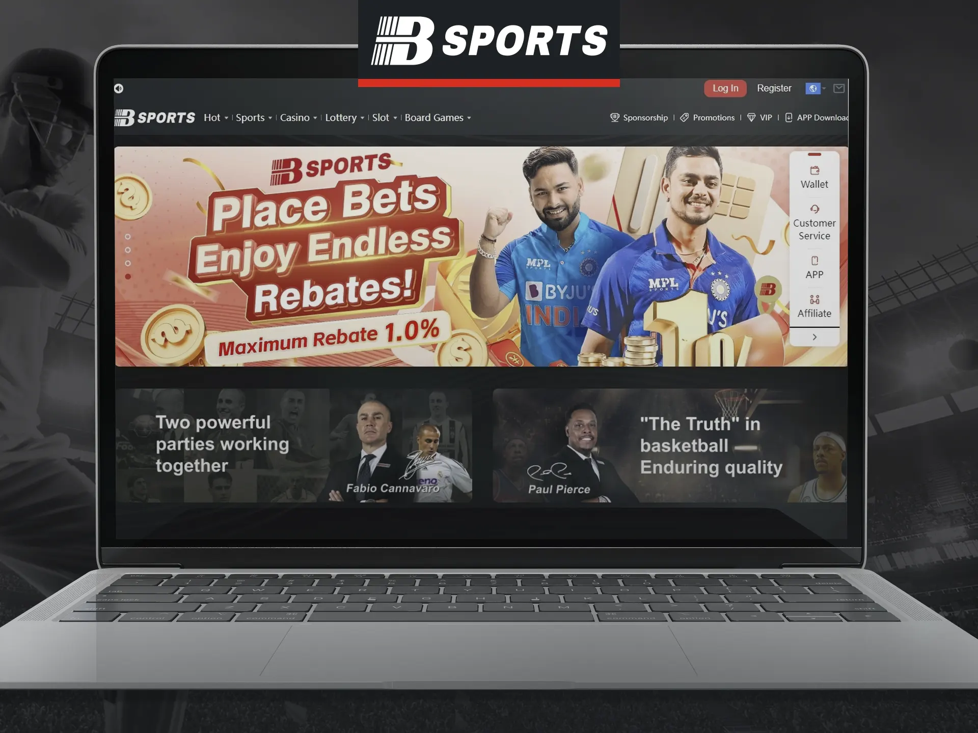 Bsports does not offer a separate PC app.