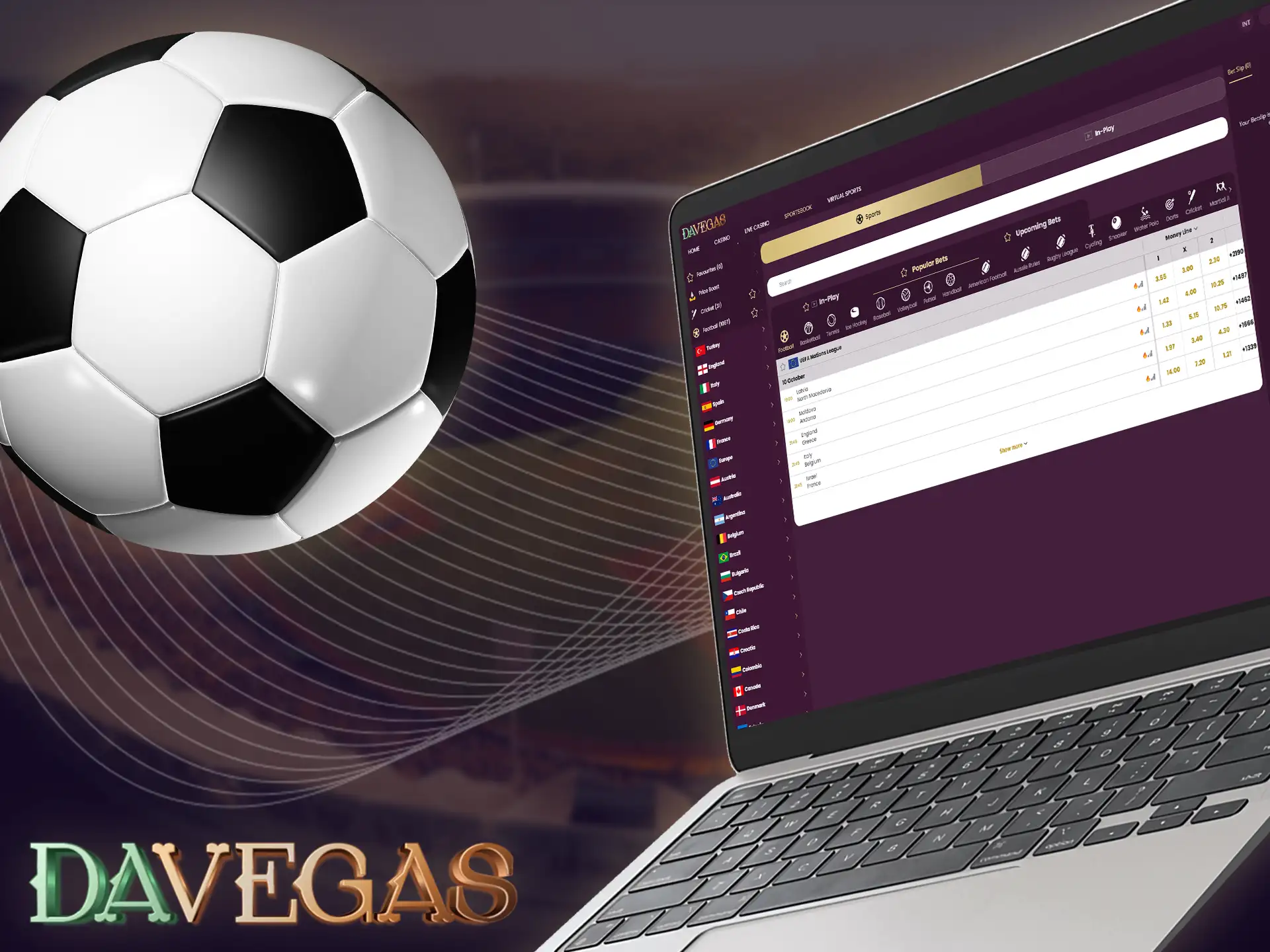 Soccer is one of the most popular sports to bet on at Davegas.