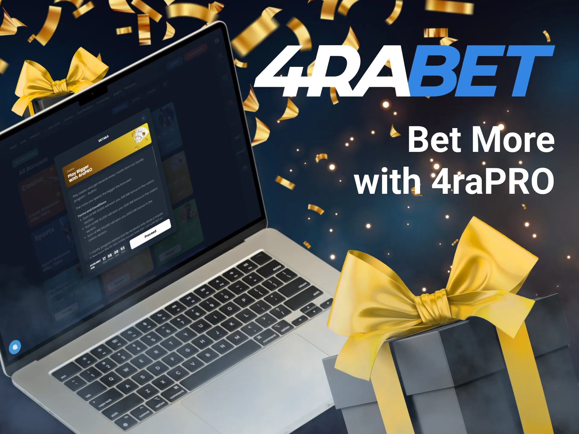 Bet on sports every month at 4Rabet with 4raPro.