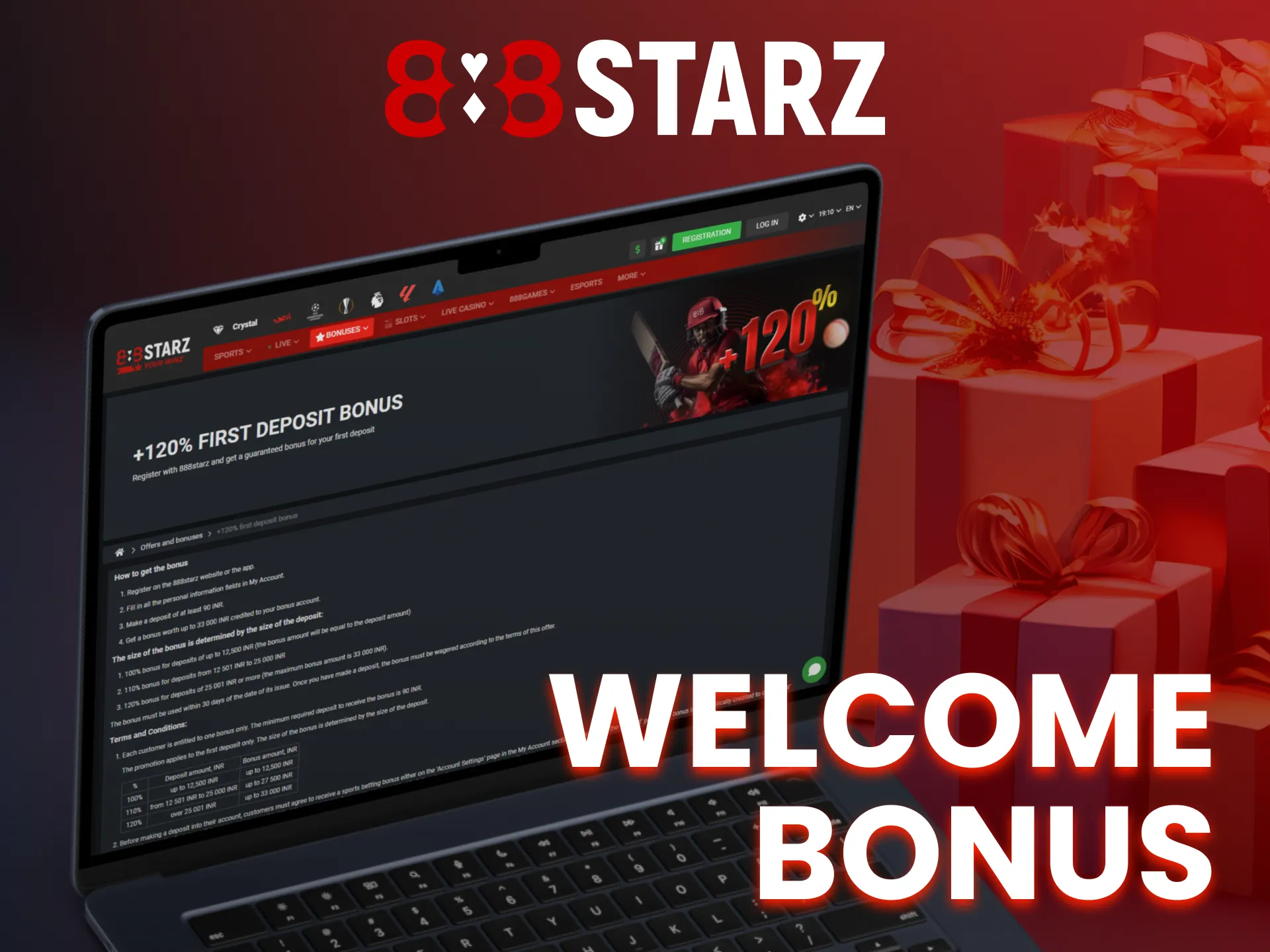 The 888Starz welcome bonus is a special offer for new players.