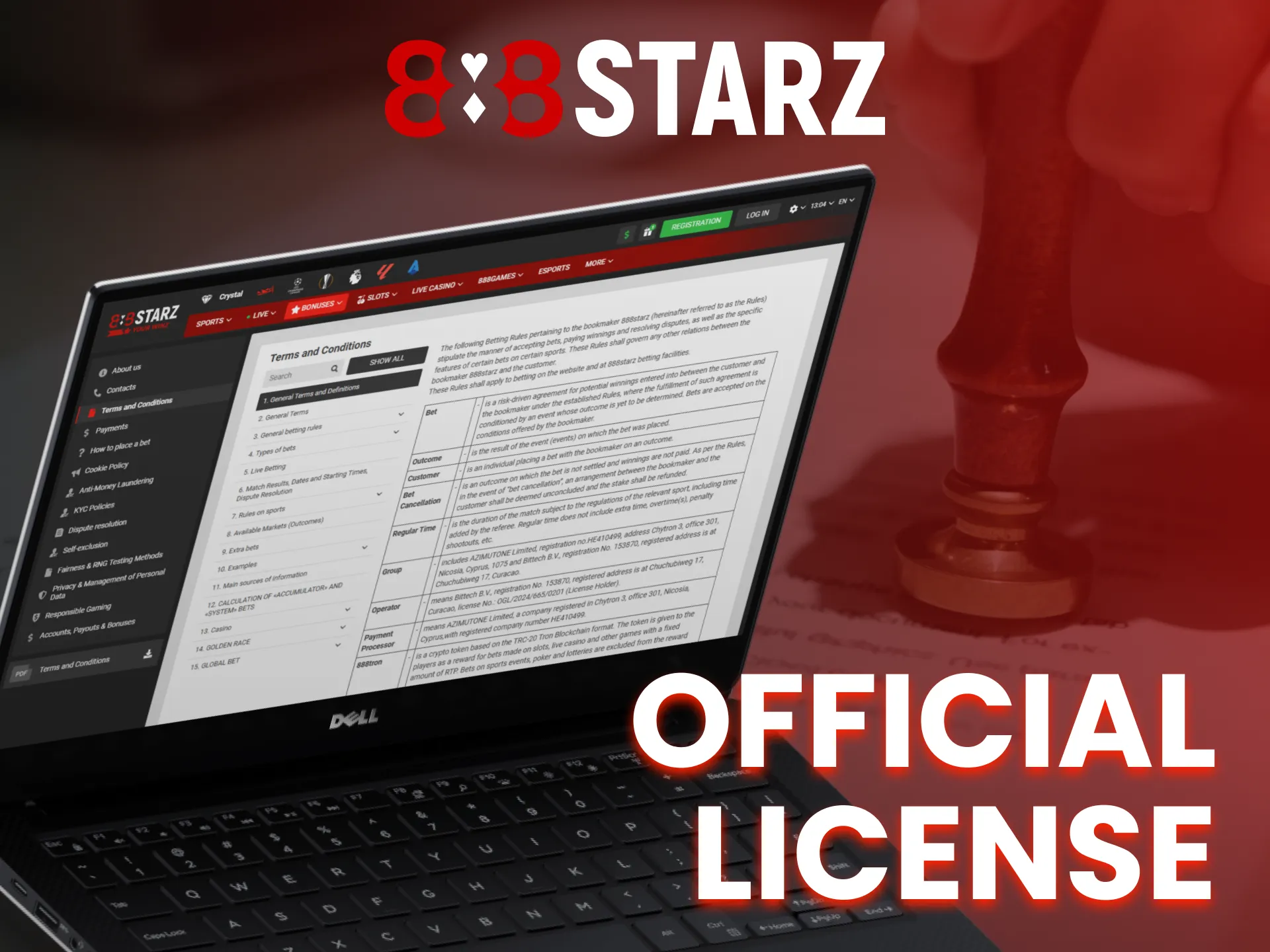 888Starz is officially licensed gambling platform.