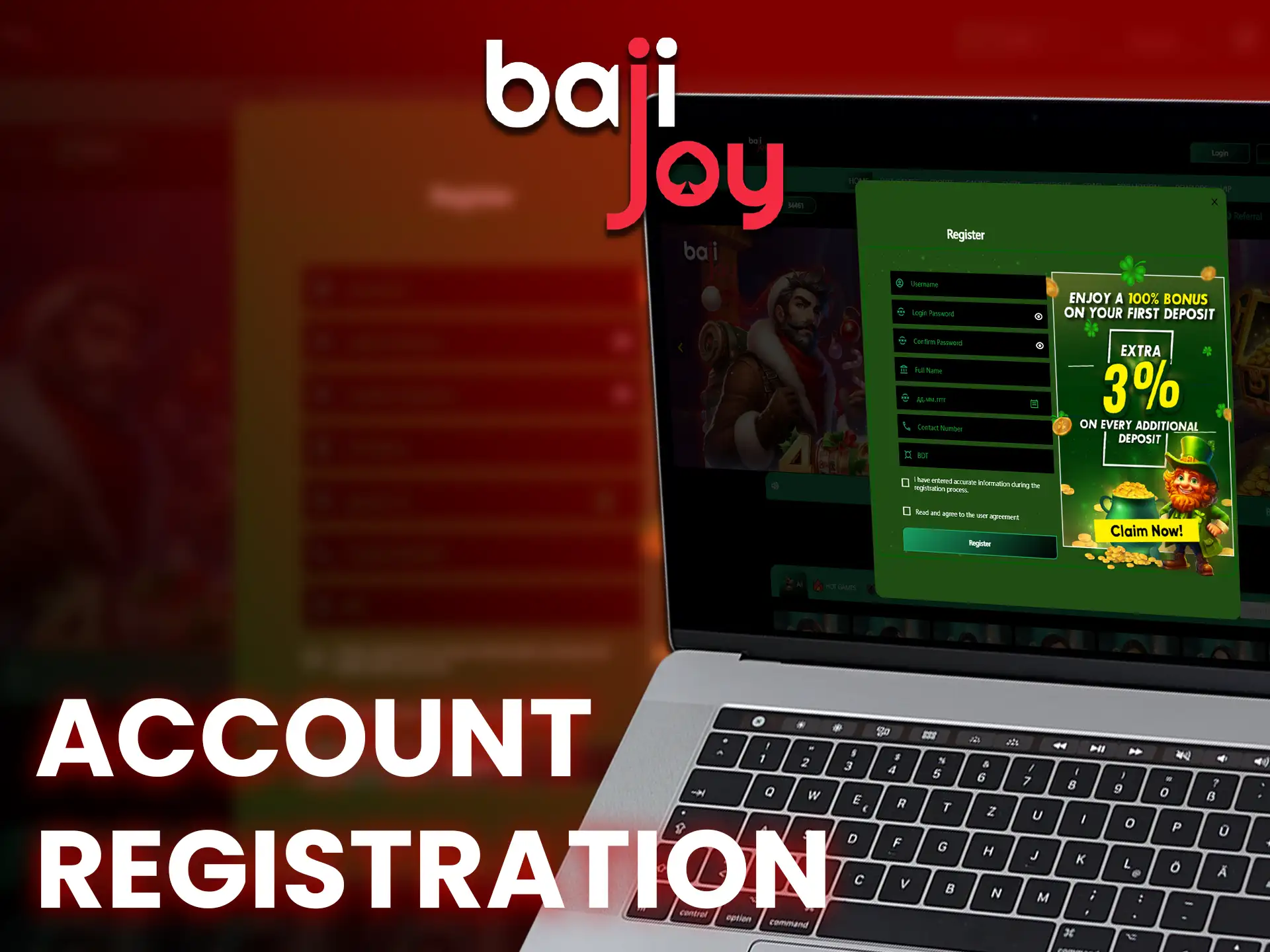 Signing up for Bajijoy is easy if you clearly follow these instructions.