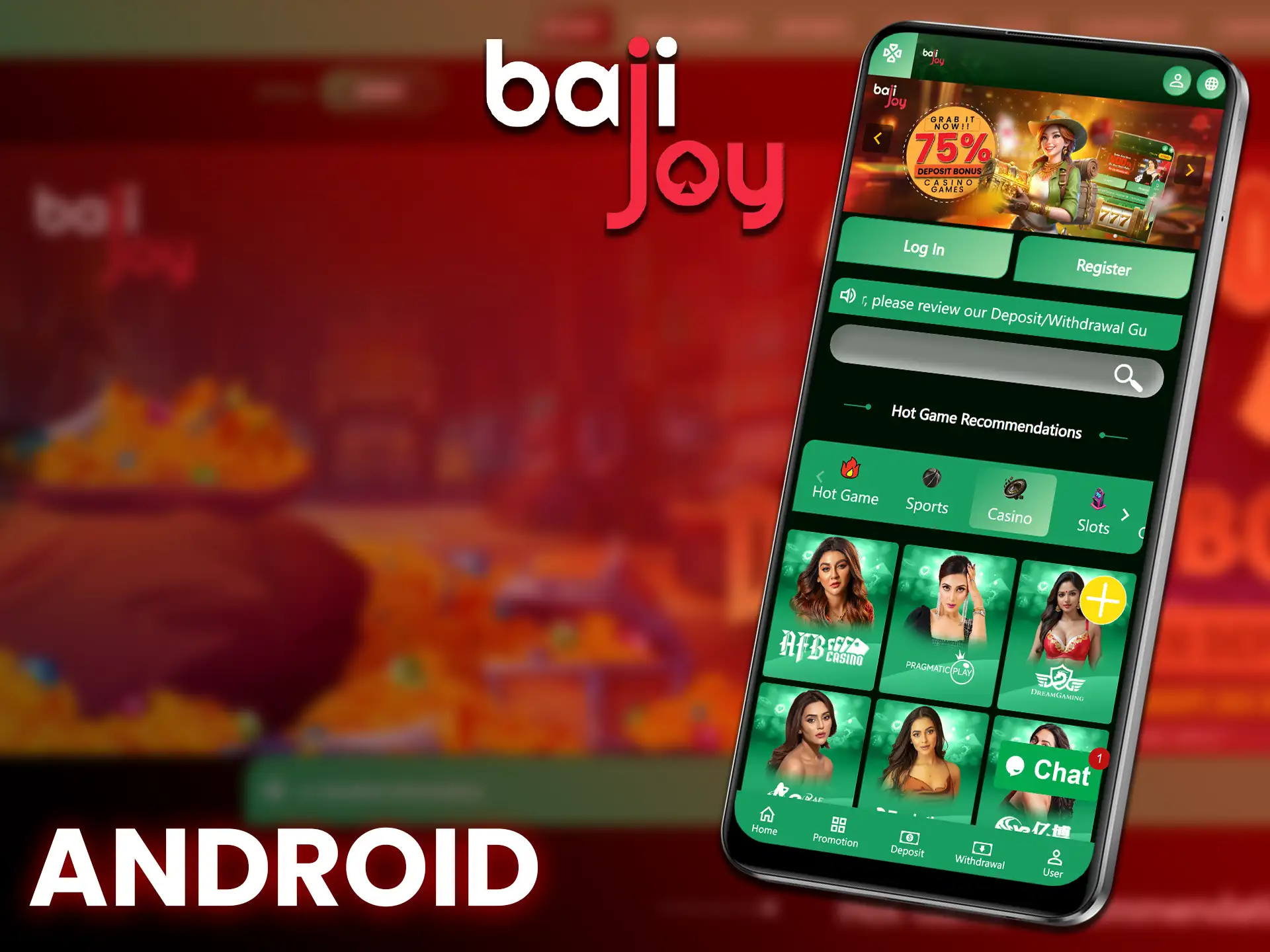 Learn how to get the Bajijoy app for your Android device.