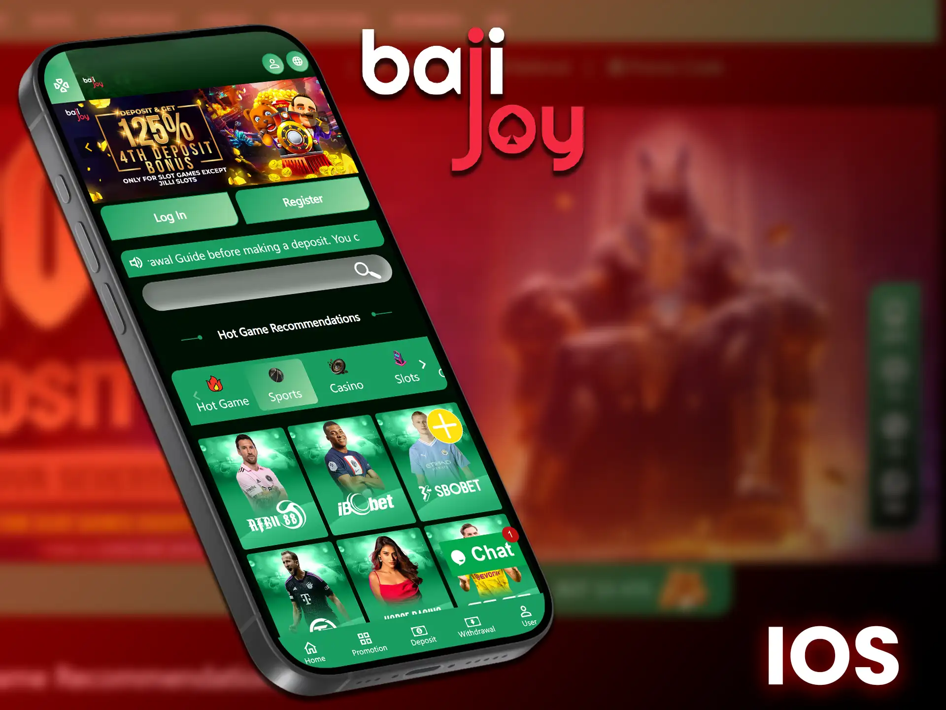 Read the instructions and get the Bajijoy app for iOS.