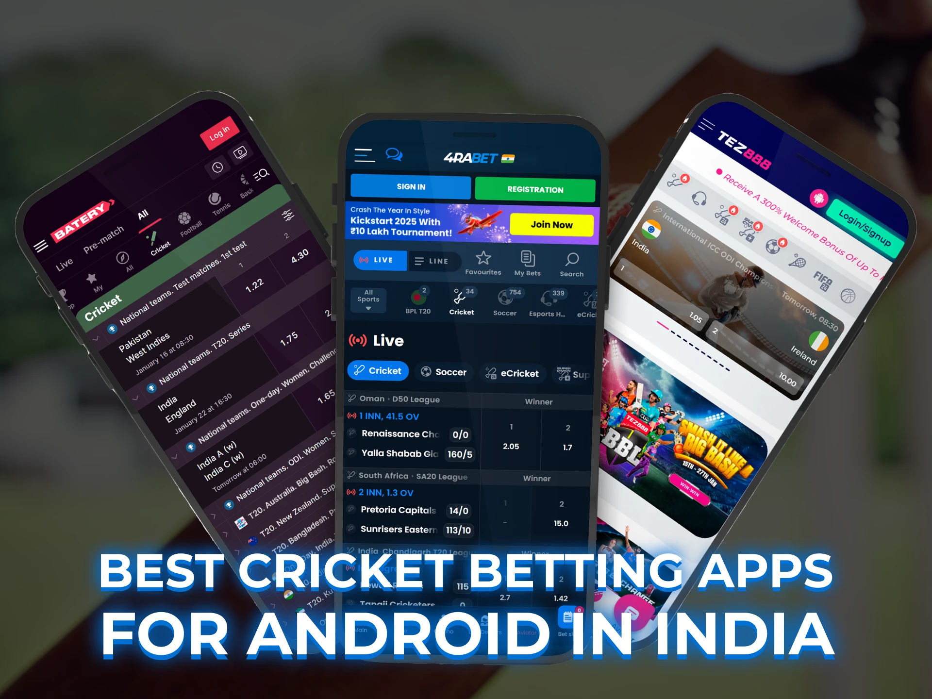 List of Best Cricket Betting Apps in India.