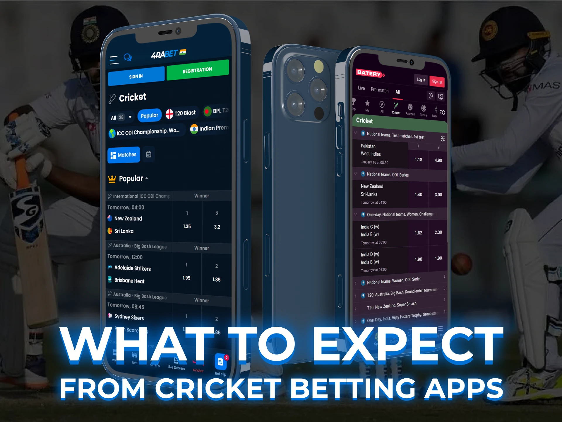 What to expect from a cricket betting app.