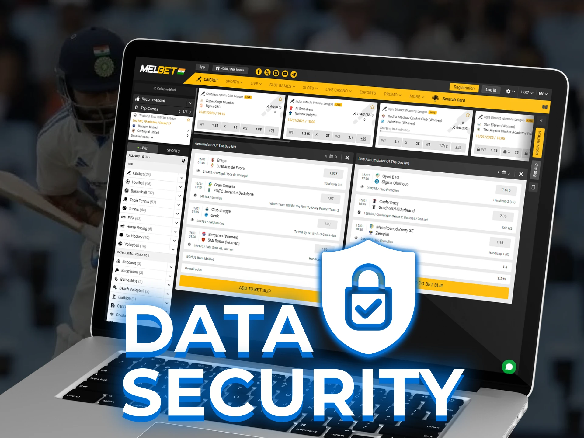 These cricket betting sites ensure that your data is secure.