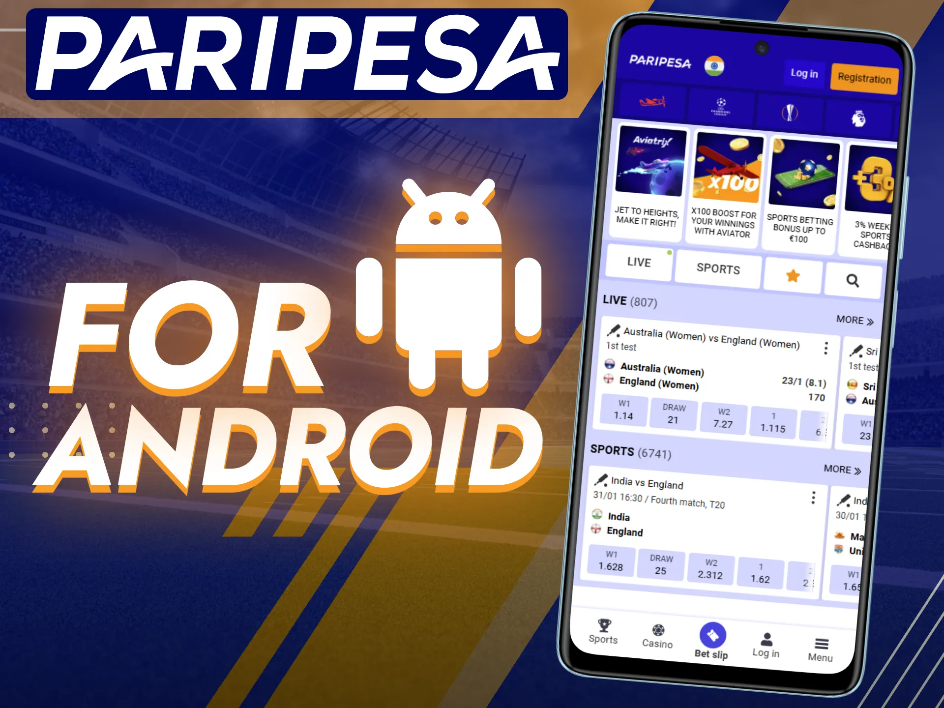 Users can securely install the Paripesa Android application.