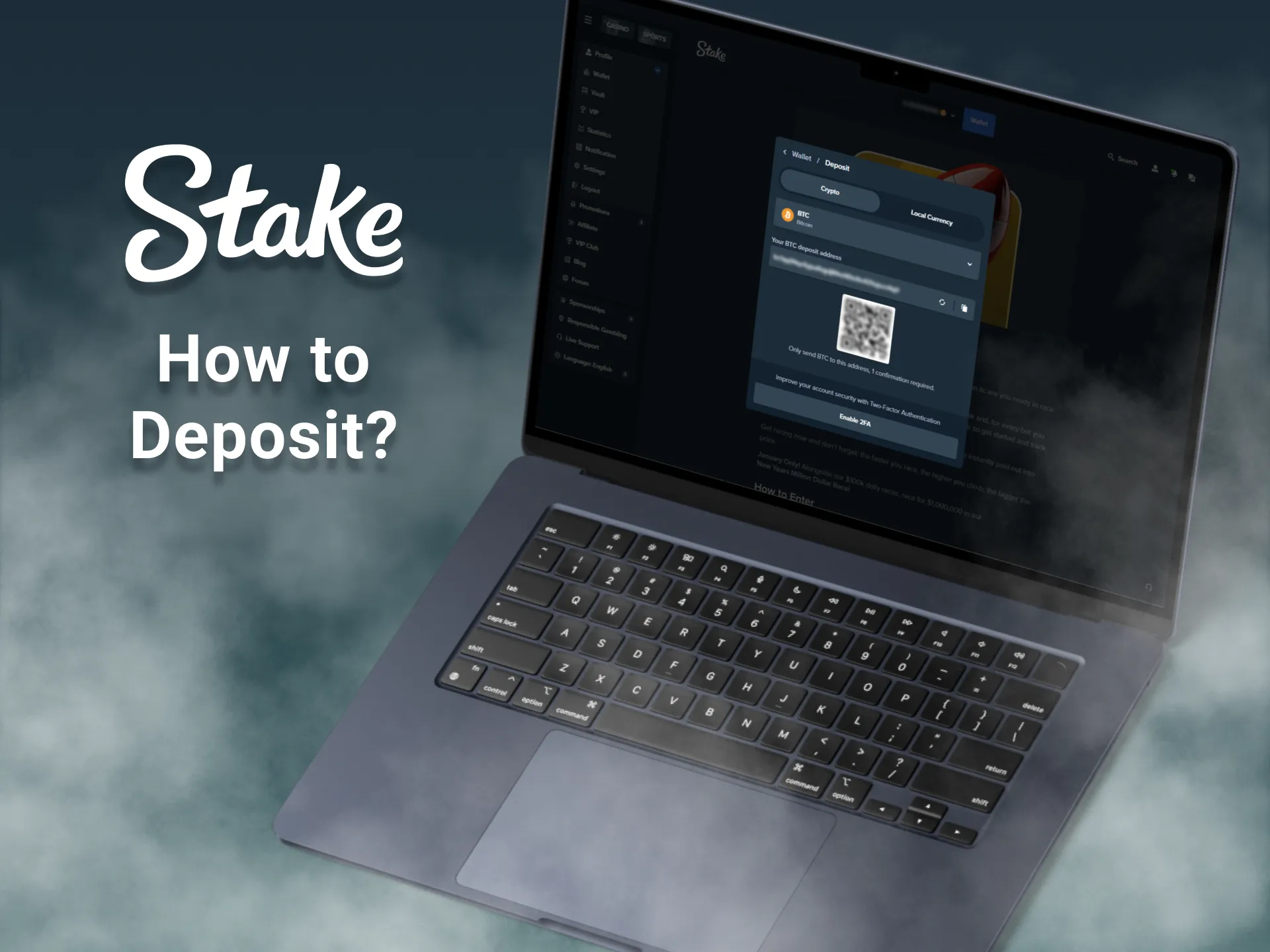 How to deposit money into a Stake account.