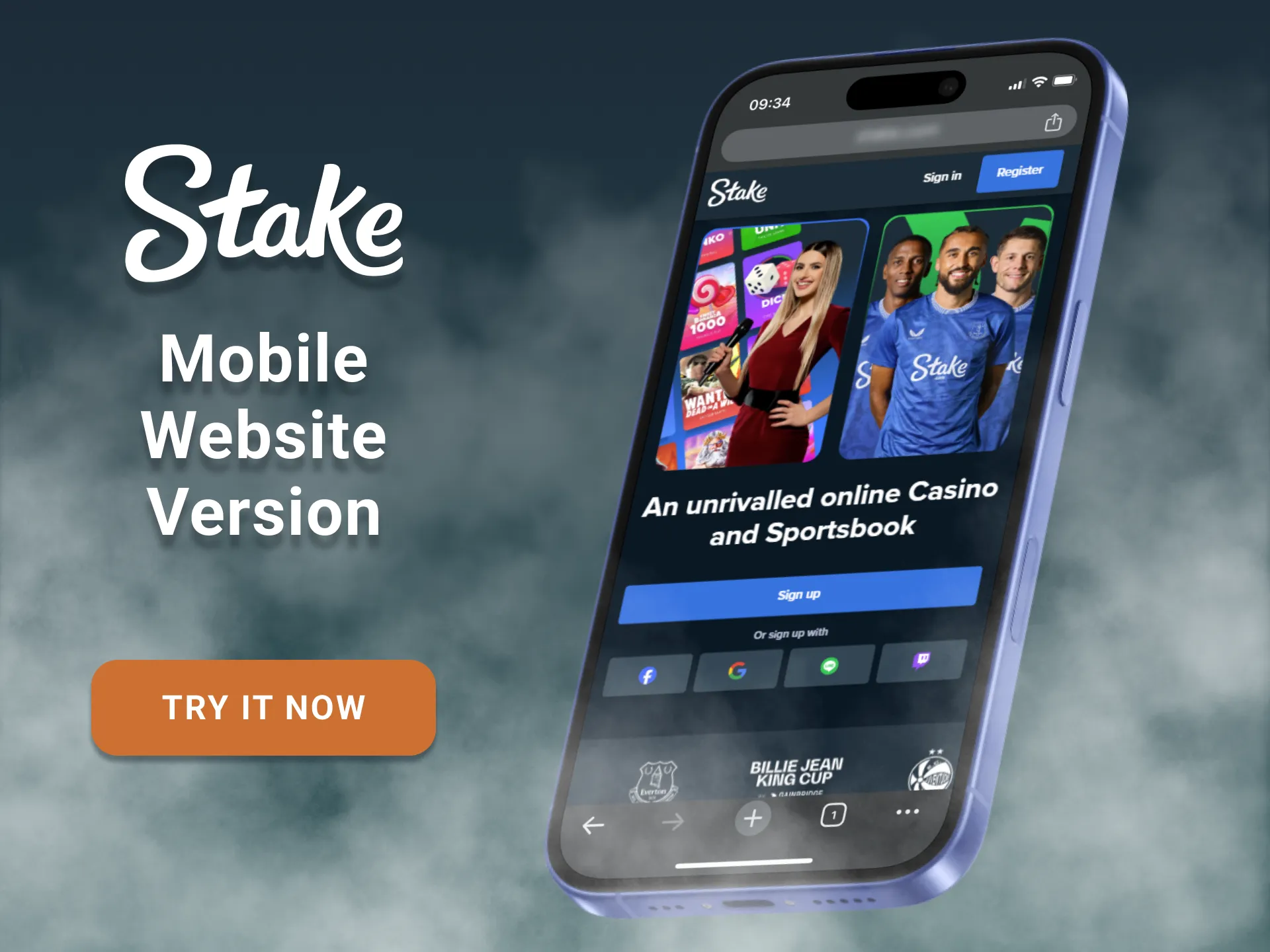 The mobile version of Stake is a reliable platform.