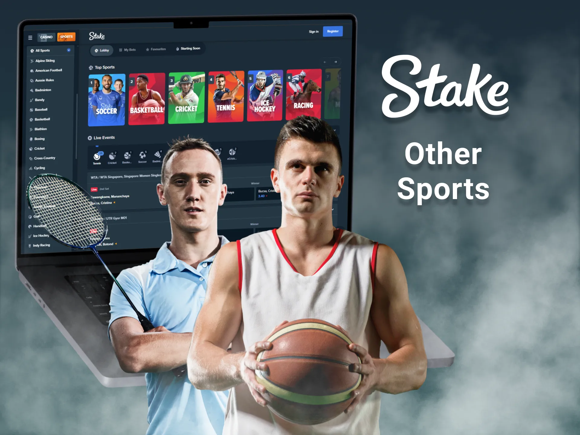 Stake offers a diverse selection of sporting options for its customers.