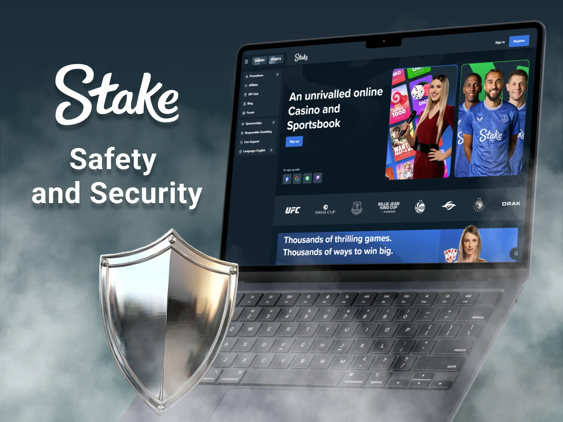 Stake prioritizes user safety and protection when using the platform.