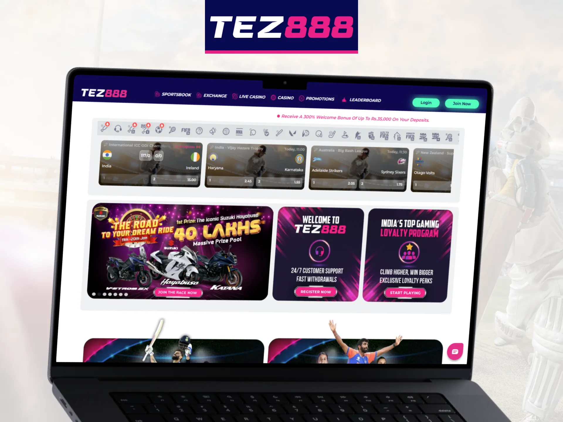 Tez888 offers a desktop application for Windows and macOS.