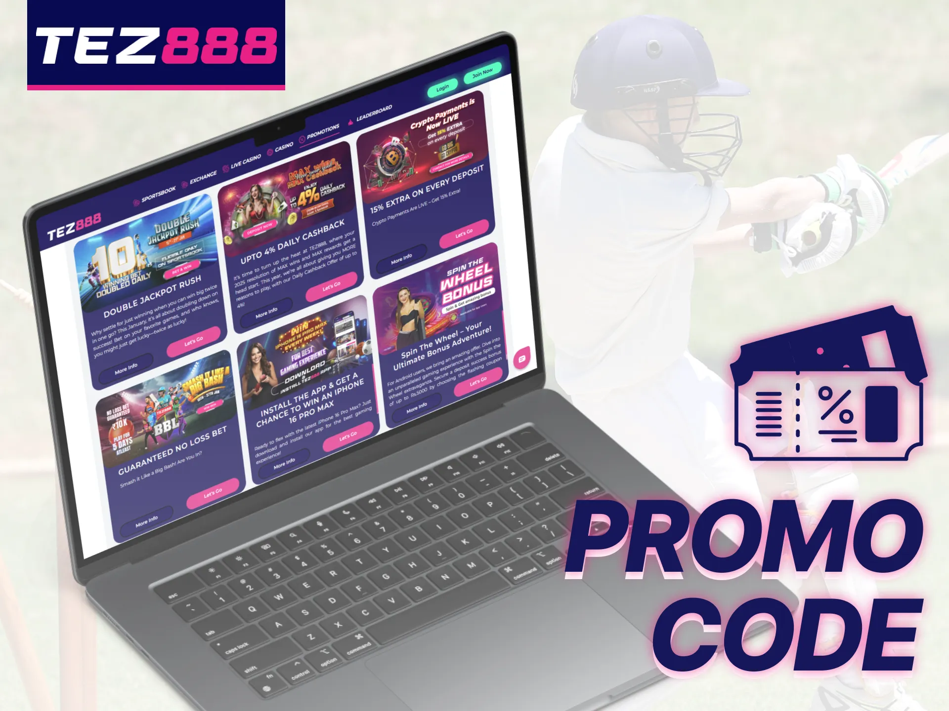 Using a promo code can be a great benefit for customers of Tez888.