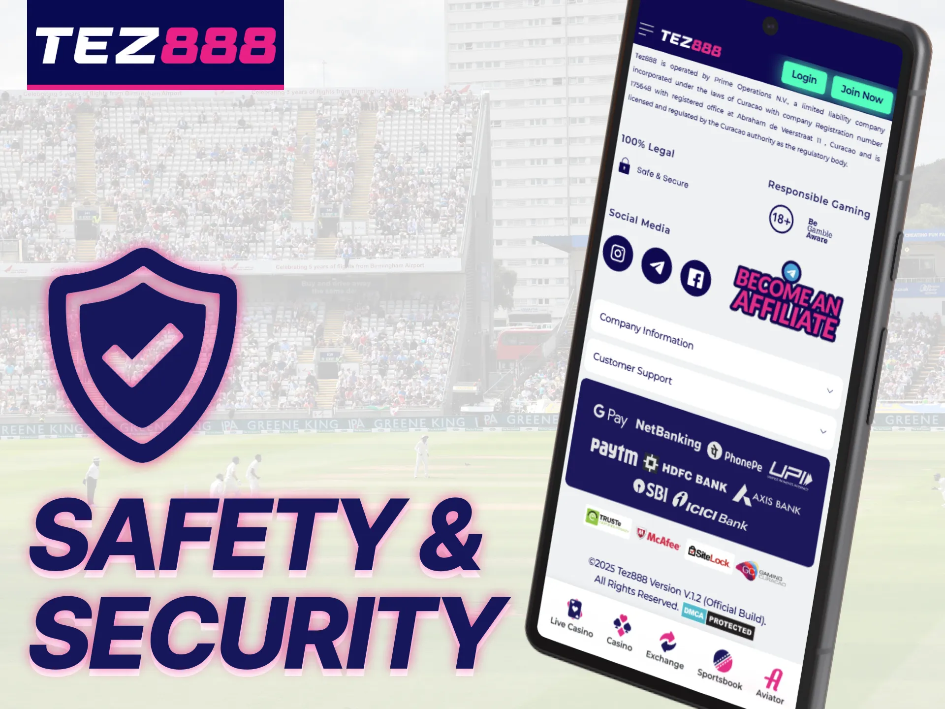 Tez888 prioritizes the safety and security of its users.