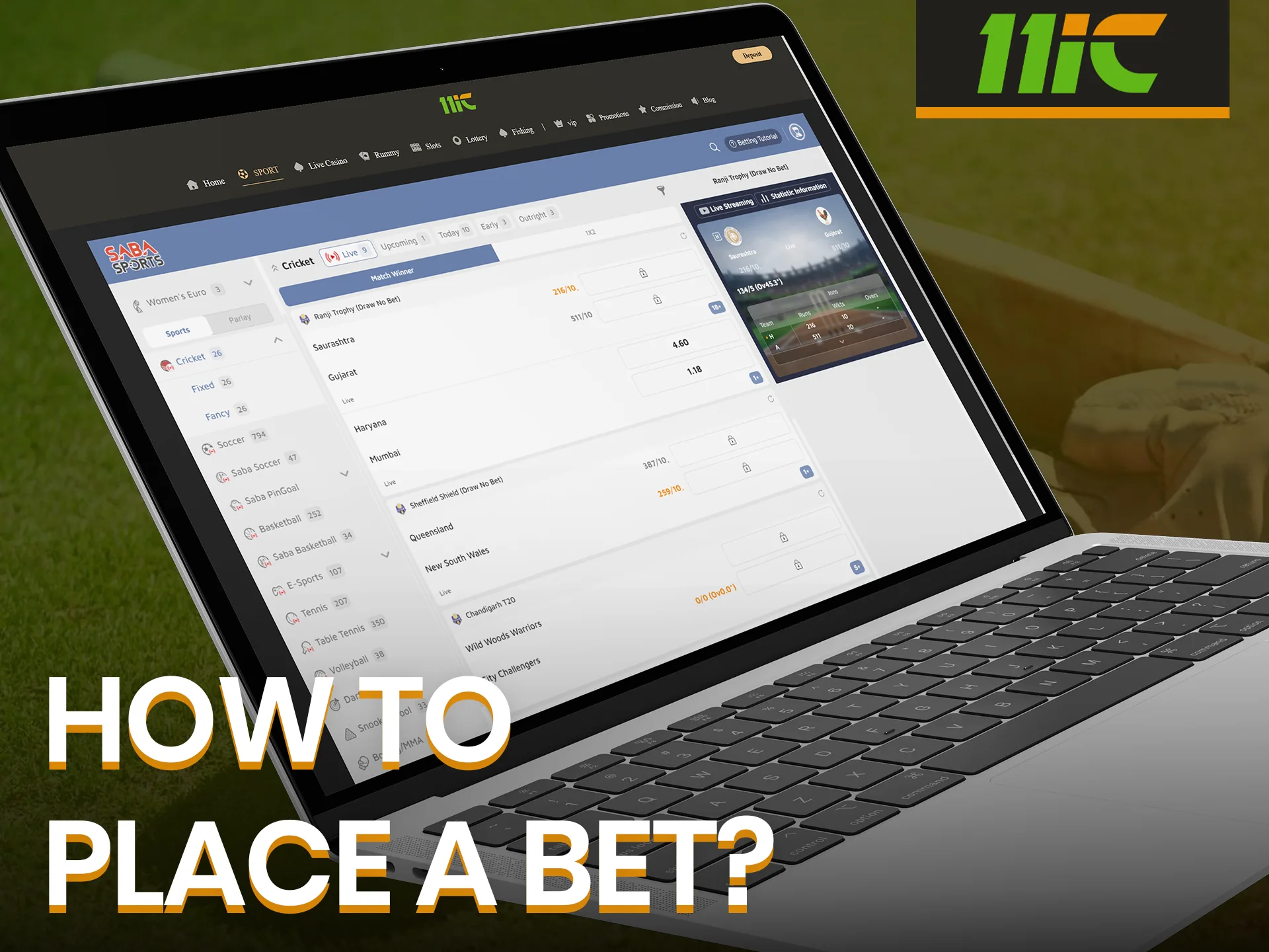 Top up your balance and go into the world of betting with 11ic.