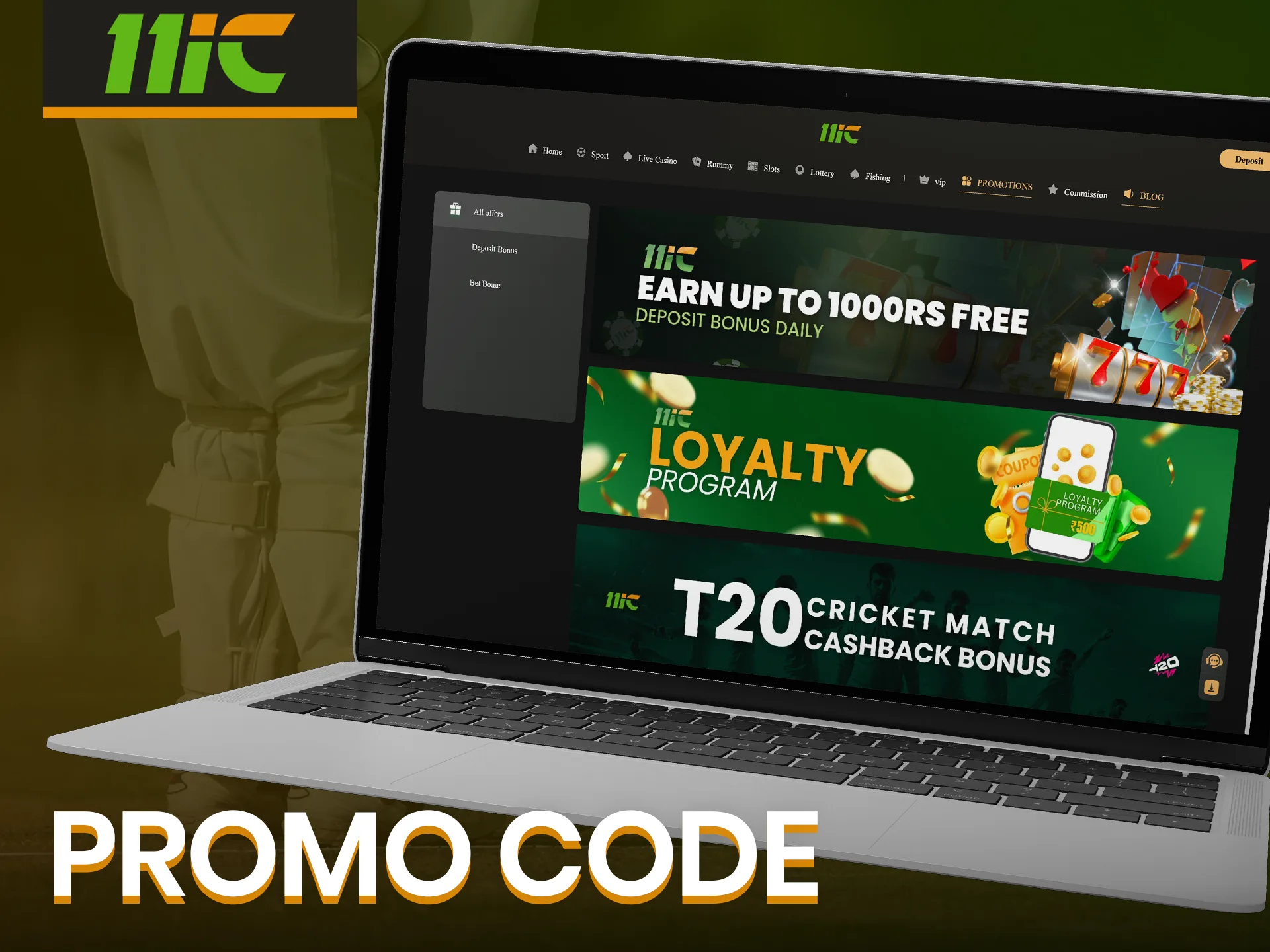 Look for 11ic promo codes and get extra money.